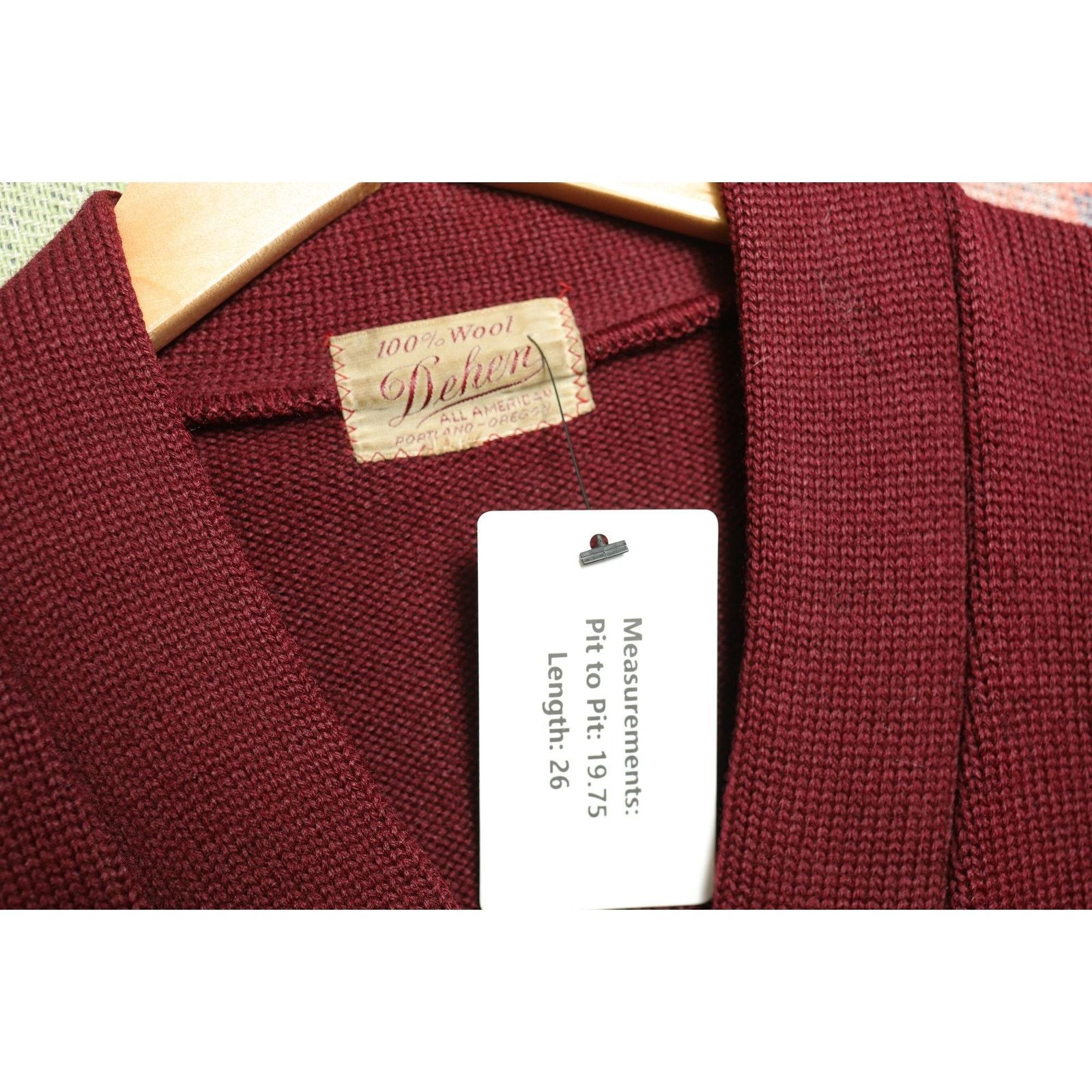 Vintage SHS 1958 Vintage Letter Sweater Medium 50s Size M / US 6-8 / IT 42-44 - 6 Thumbnail