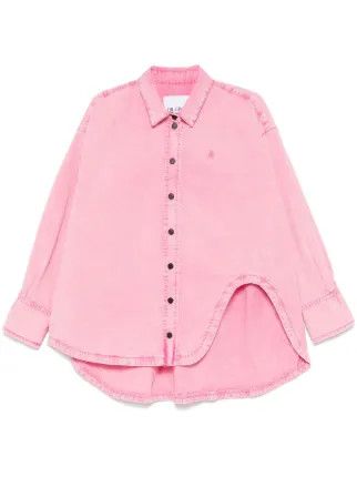 The Attico o1s22i1n0325 Oversized Shirt in Pink Size S / US 4 / IT 40 - 1 Thumbnail