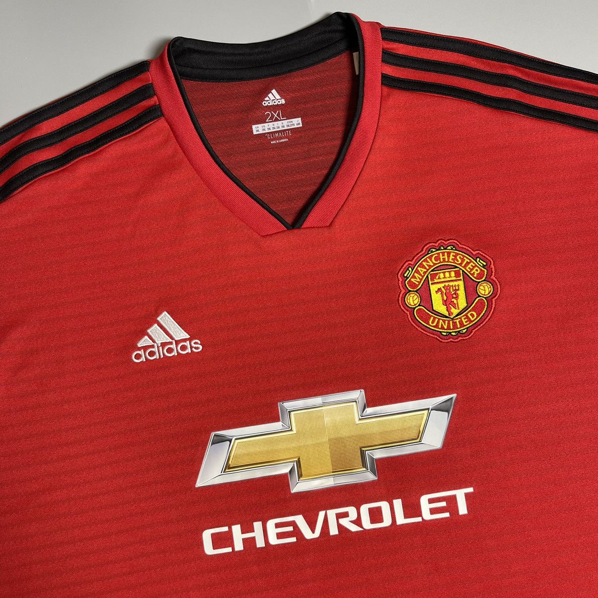 Adidas × Vintage MANCHESTER UNITED ADIDAS 2018/2019 SOCCER JERSEY #7 BECKHAM Size US XXL / EU 58 / 5 - 4 Thumbnail
