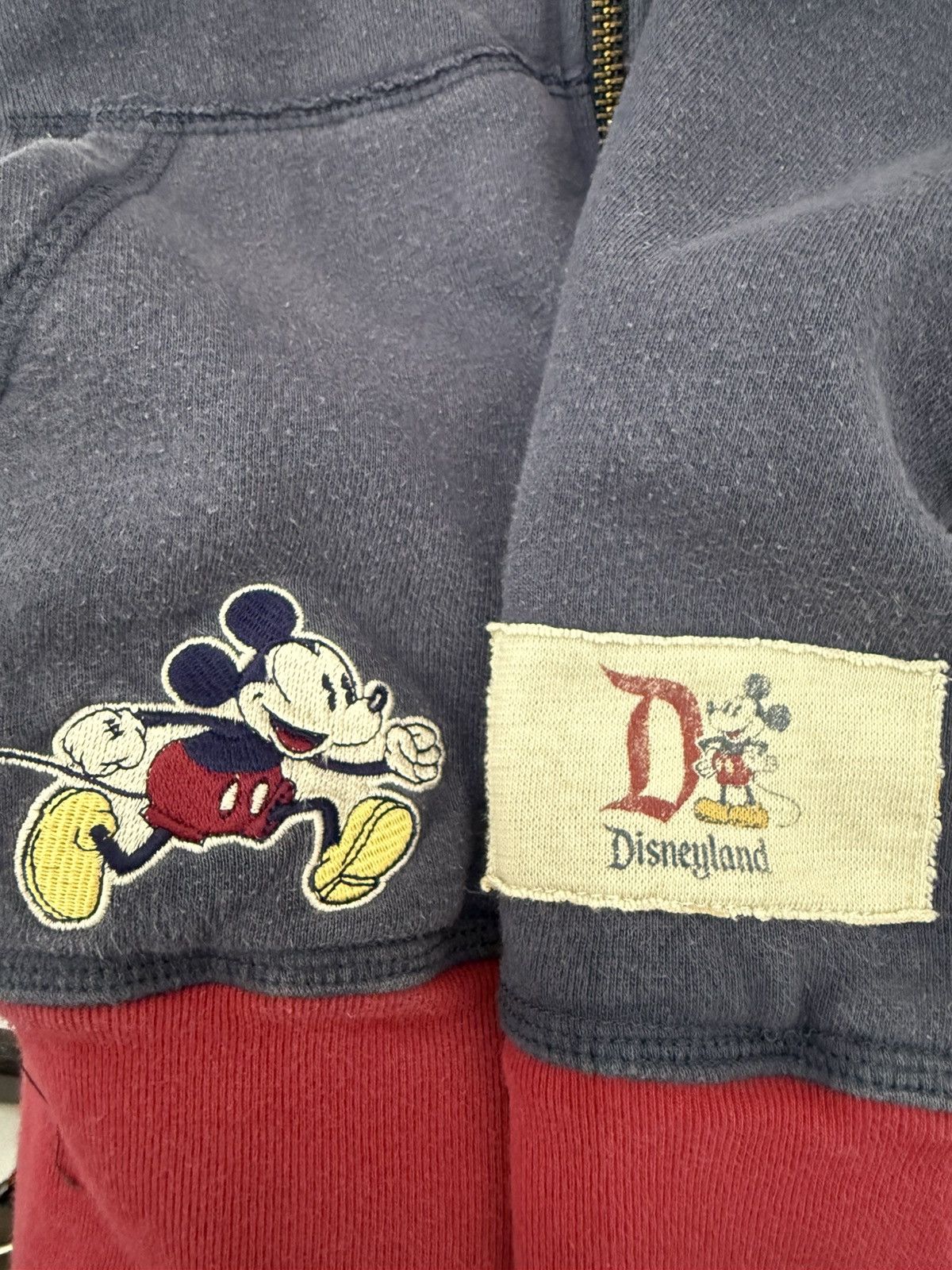 Disney × Mickey Mouse × Vintage 🔥 Vintage Mickey Multipatch by Disney Park Sweat Hoodie - L Size US XXL / EU 58 / 5 - 6 Thumbnail