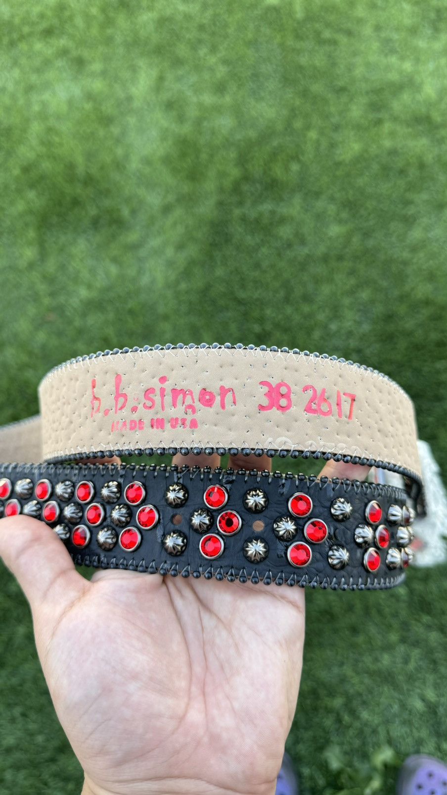 B.B. Simon BB Simon Belt BB Belt Size 38 - 4 Thumbnail