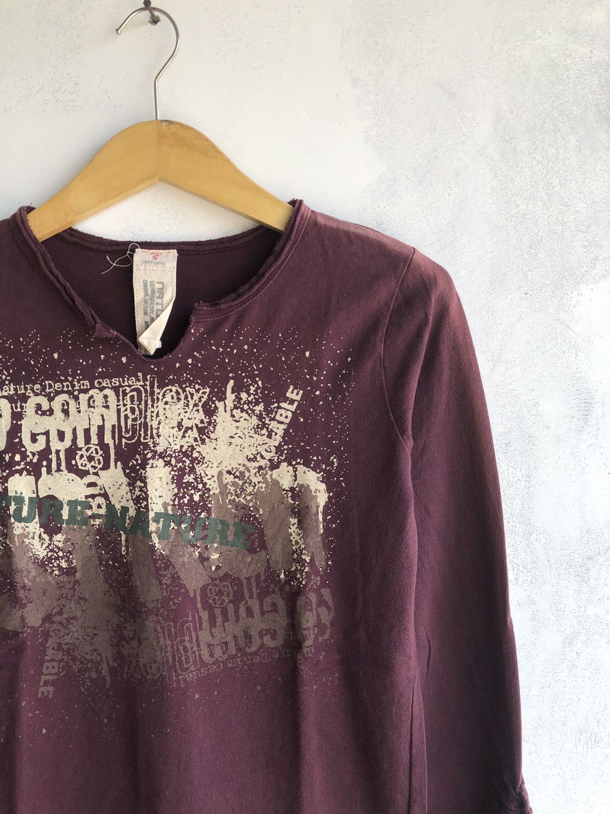 Japanese Brand Gothic Poem Abstrak LongSleeve Rock Punk Style Size US M / EU 48-50 / 2 - 4 Thumbnail