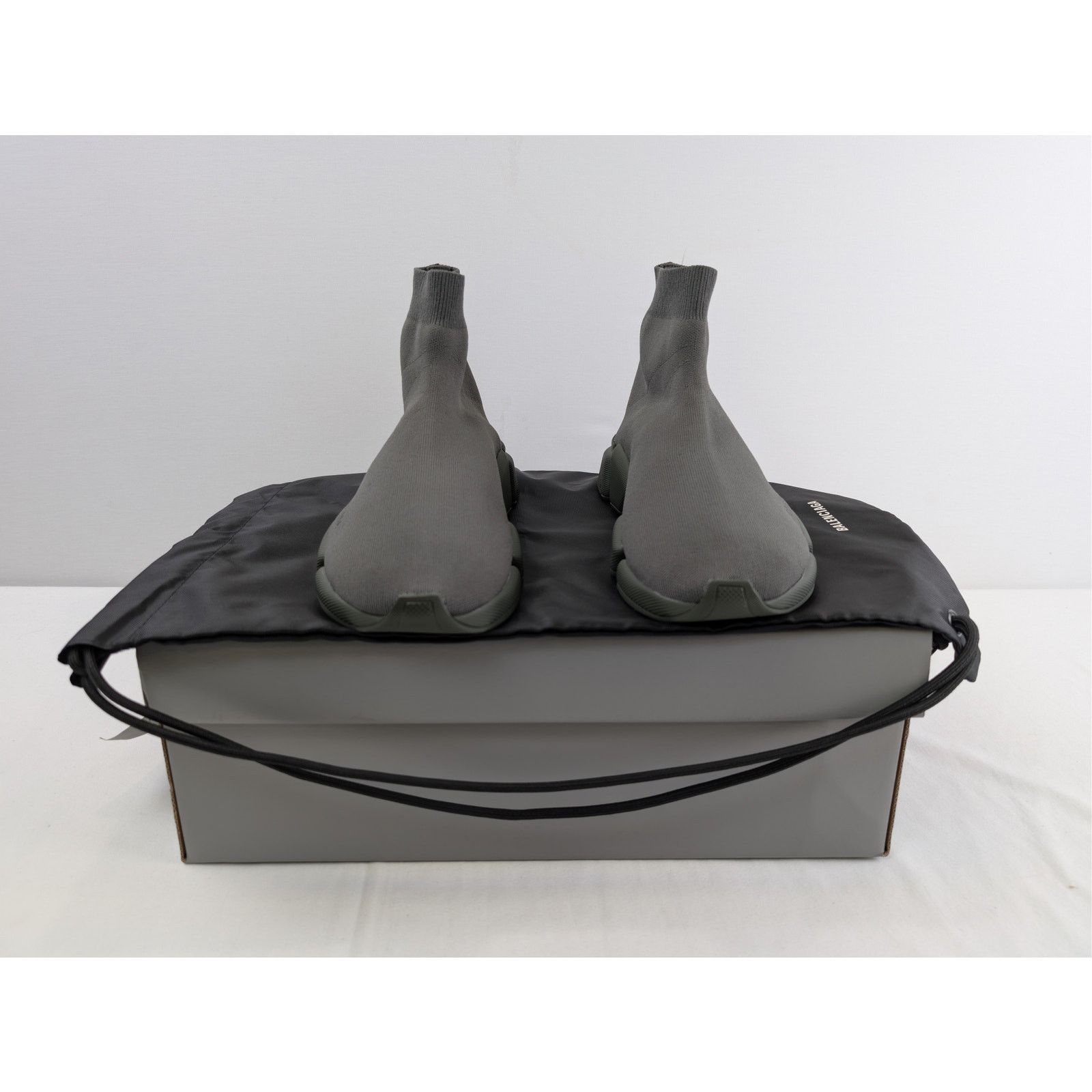 Balenciaga o1rshd1 Speed 2.0 LT New Recycled Knit Sneakers in Dark kaki Size US 12 / EU 45 - 17 Thumbnail