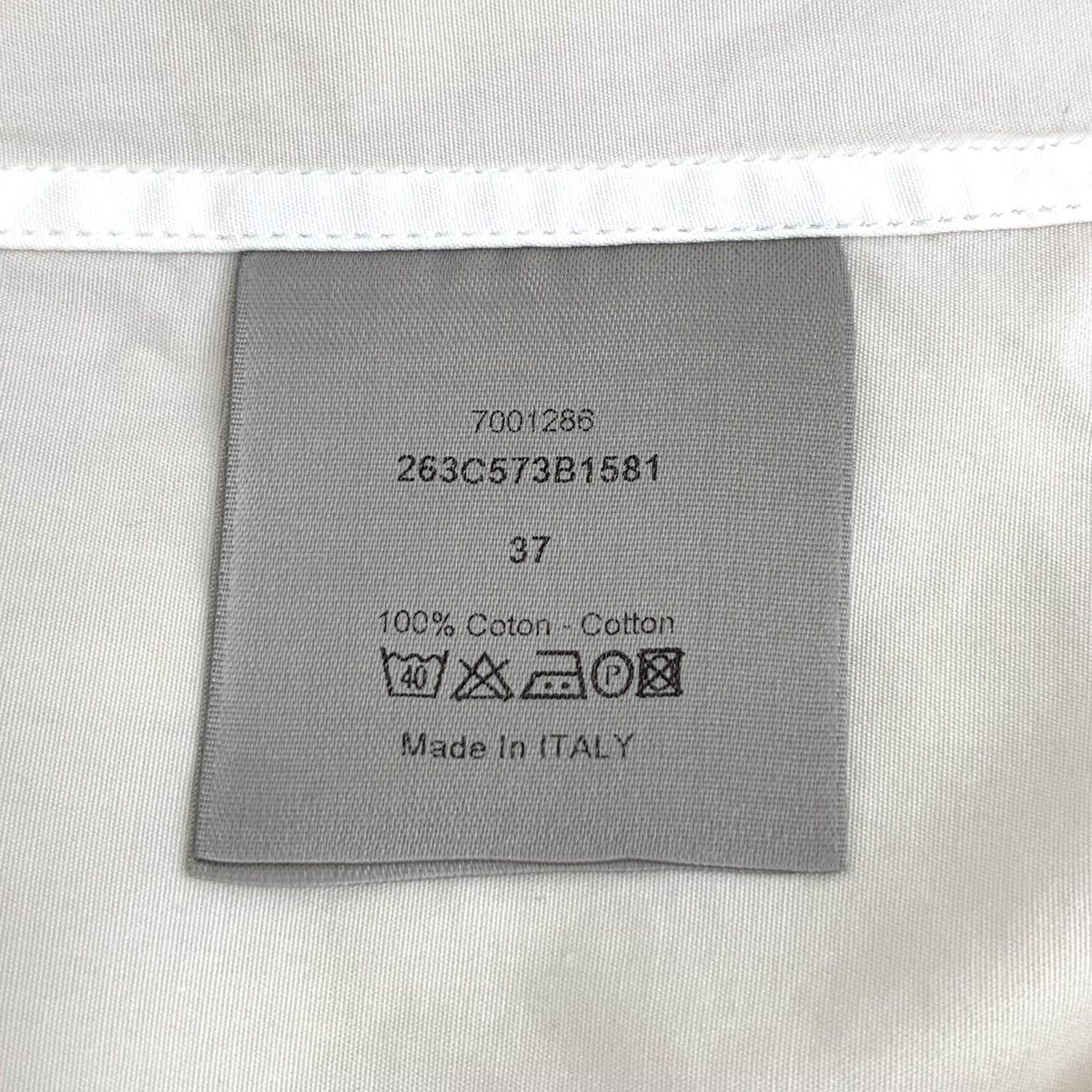 Dior Dior White Bee Embroidered Cotton Short Sleeve Shirt Size S / US 4 / IT 40 - 9 Thumbnail