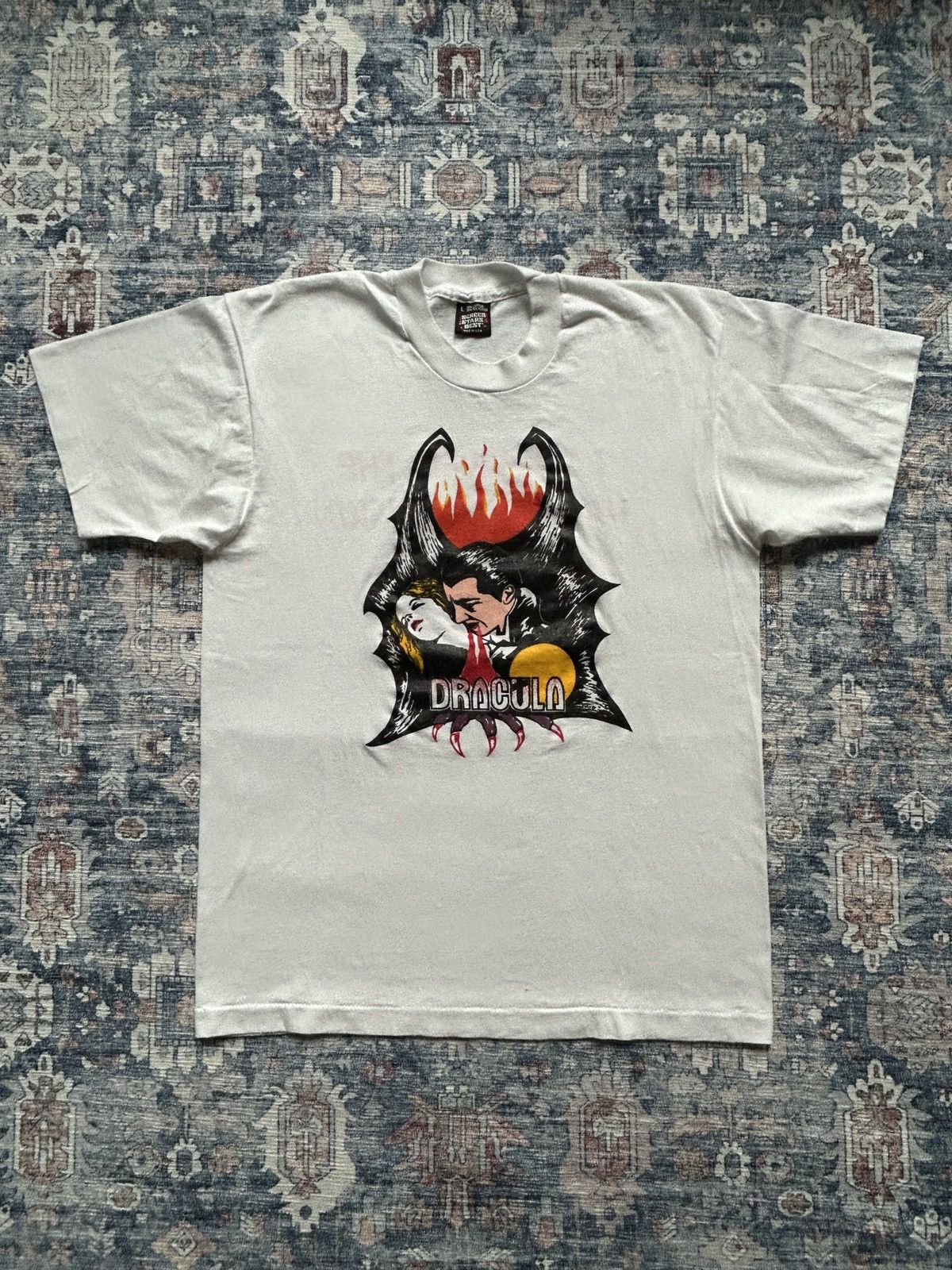 Unsound Rags Vintage 90s Screen Stars Dracula Tee Size US M / EU 48-50 / 2 - 1 Thumbnail