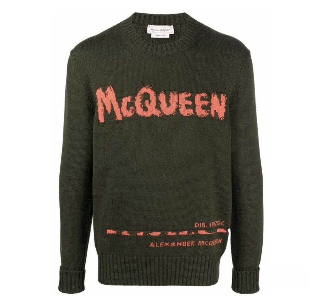Alexander McQueen Graffiti Crew Neck sweater Size US M / EU 48-50 / 2 - 1 Thumbnail