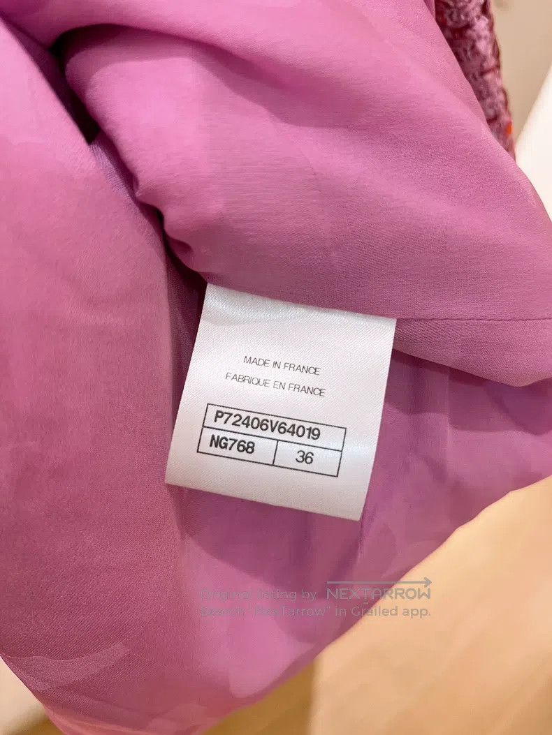 Chanel Chanel 22 Spring and Summer New Pink Tweed Vest Size XS / US 0-2 / IT 36-38 - 8 Thumbnail