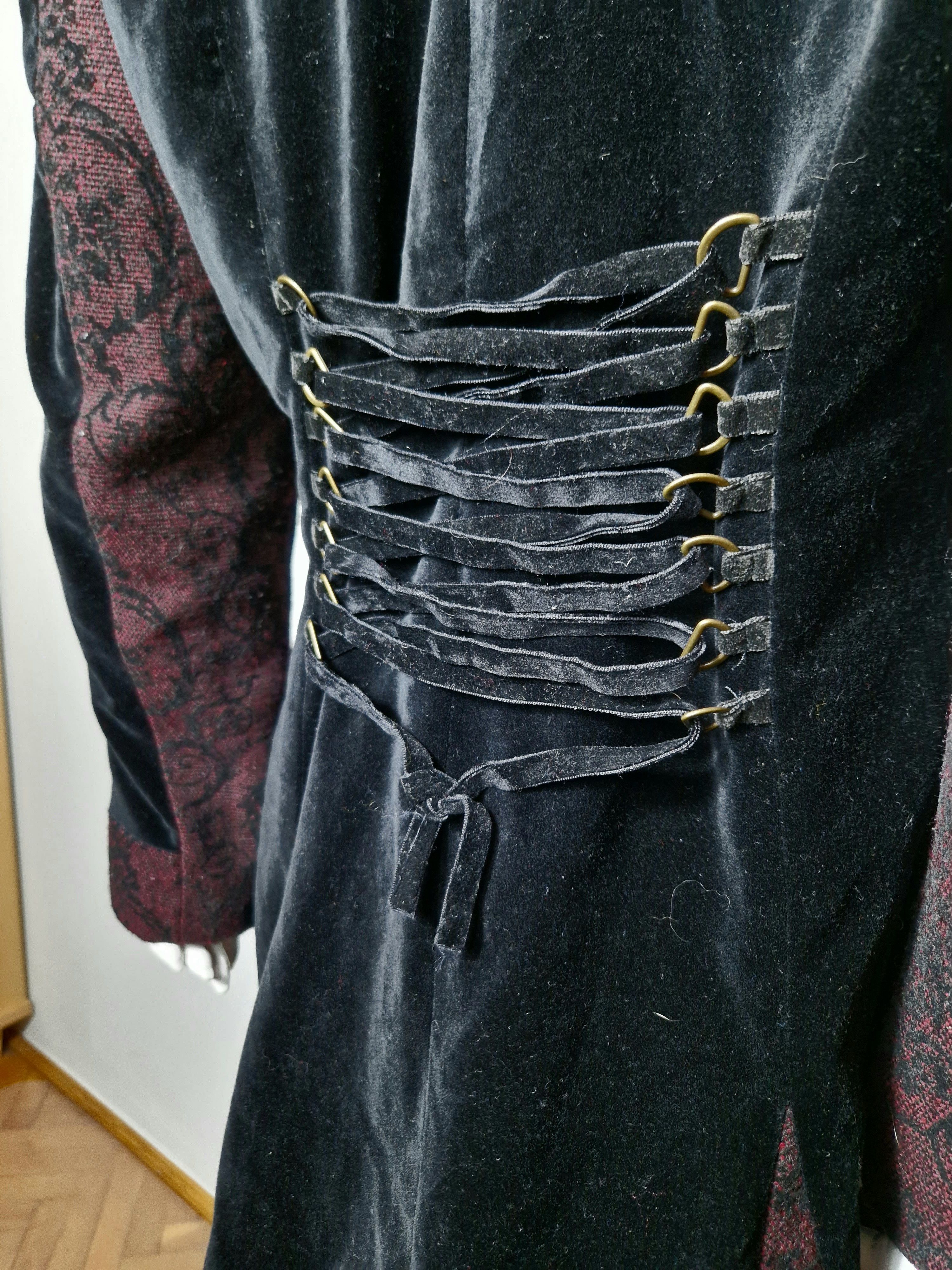 Hysteric Glamour × If Six Was Nine vintage velour faux fur goth coat Size M / US 6-8 / IT 42-44 - 5 Thumbnail