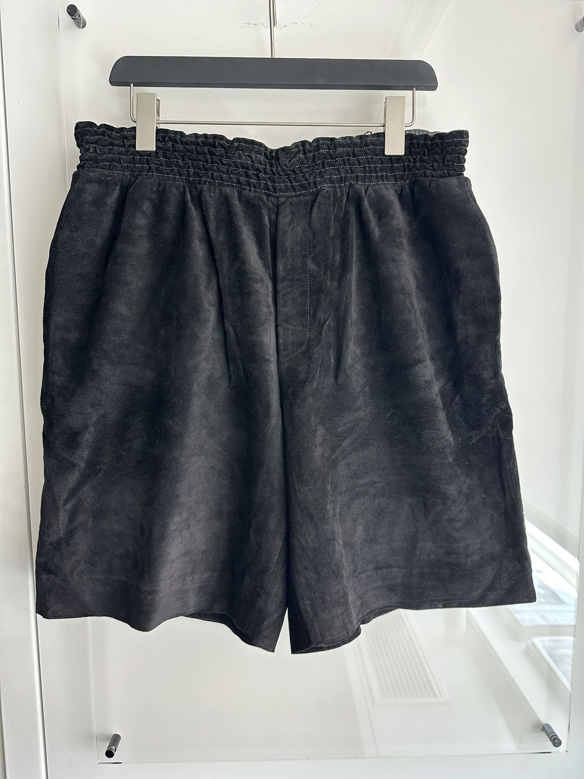 Givenchy Ricardo Tisci Era Black Suede Boxing Shorts Size US 34 / EU 50 - 1 Thumbnail
