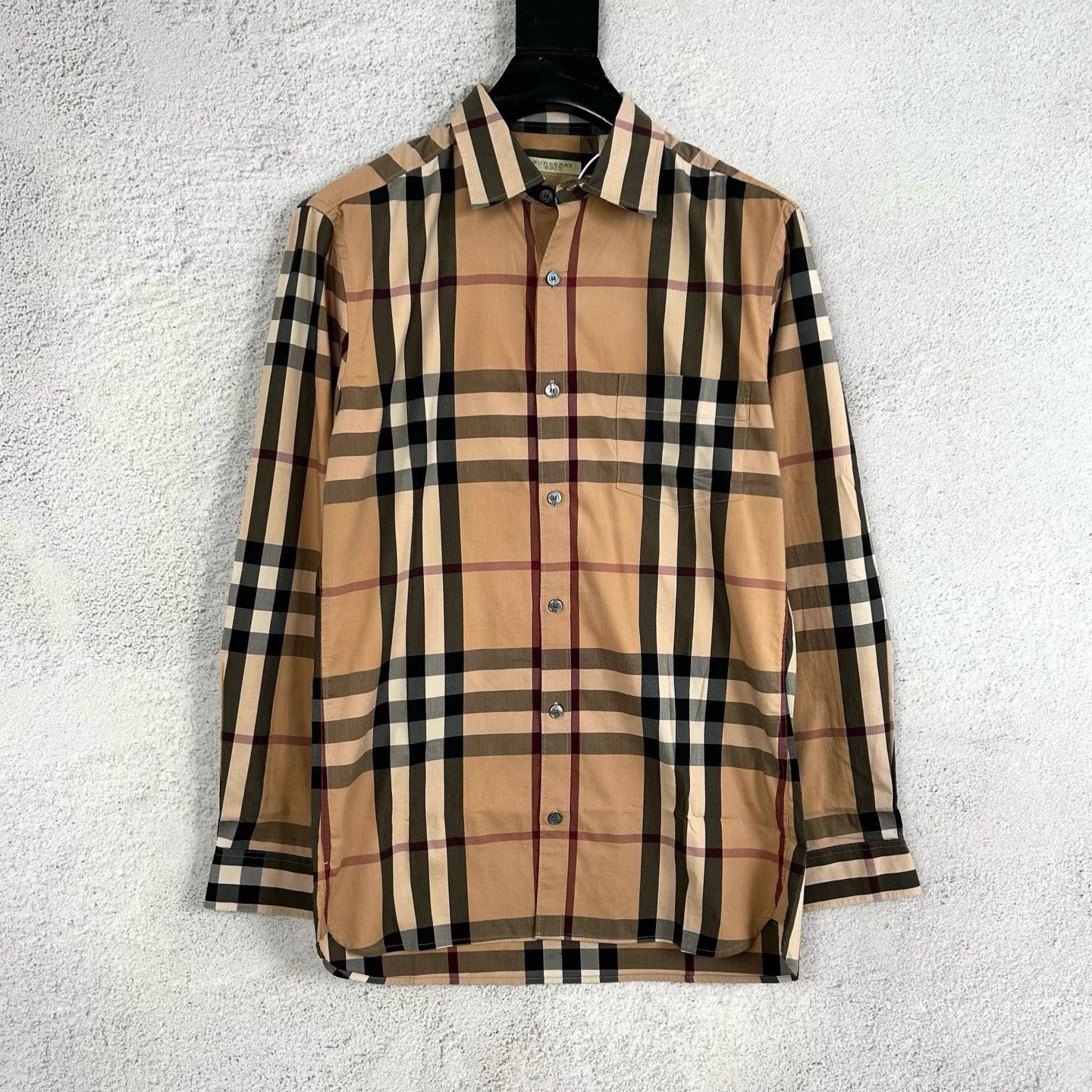 Burberry Burberry Check Long Sleeve Shirt Brown S New Size US S / EU 44-46 / 1 - 1 Thumbnail