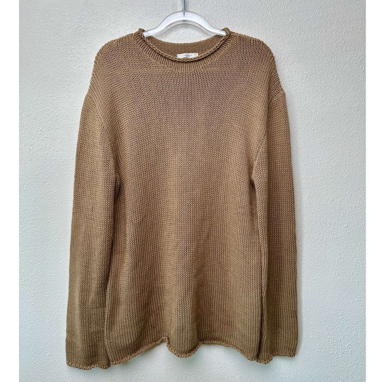 The Row The Row Anteo Knit Sweater Mens Natural Brown Crewneck Size US M / EU 48-50 / 2 - 2 Thumbnail