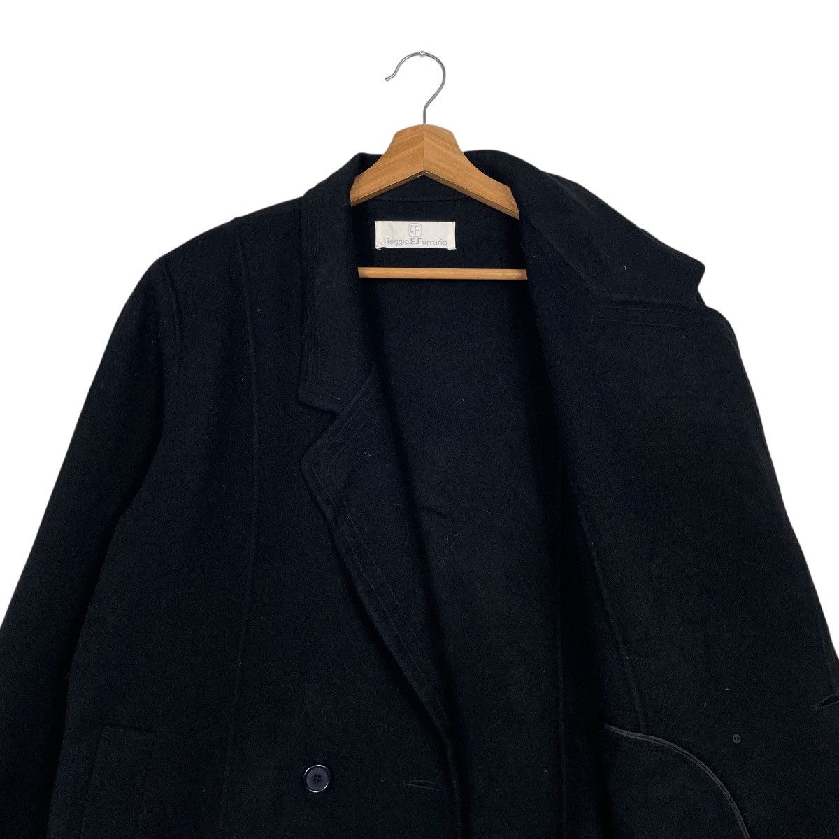 Other Reggio E. Ferrario Double Breasted Wool Coat Size L / US 10 / IT 46 - 10 Thumbnail