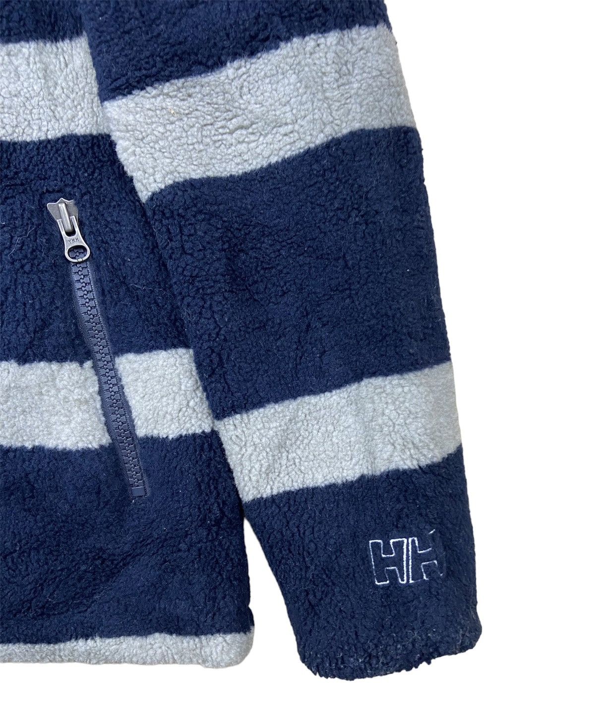 Helly Hansen Vintage 90’s Helly Hansen Fleece Stripe Zipper Hoodie Jacket Size US M / EU 48-50 / 2 - 2 Thumbnail