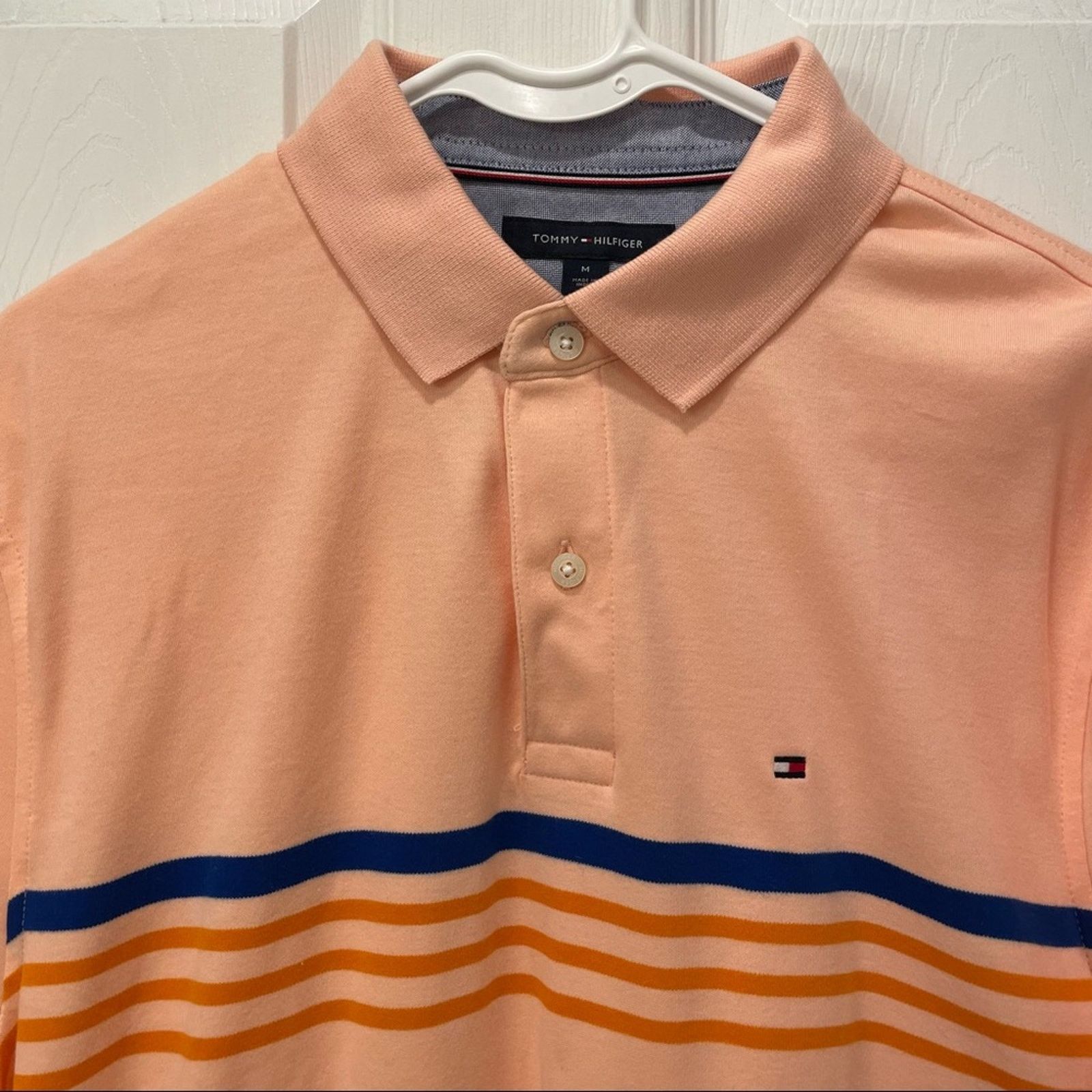 Tommy Hilfiger Tommy Hilfiger Classic-Fit TH Luxe Roxbury Stripe Polo M Size US M / EU 48-50 / 2 - 3 Thumbnail