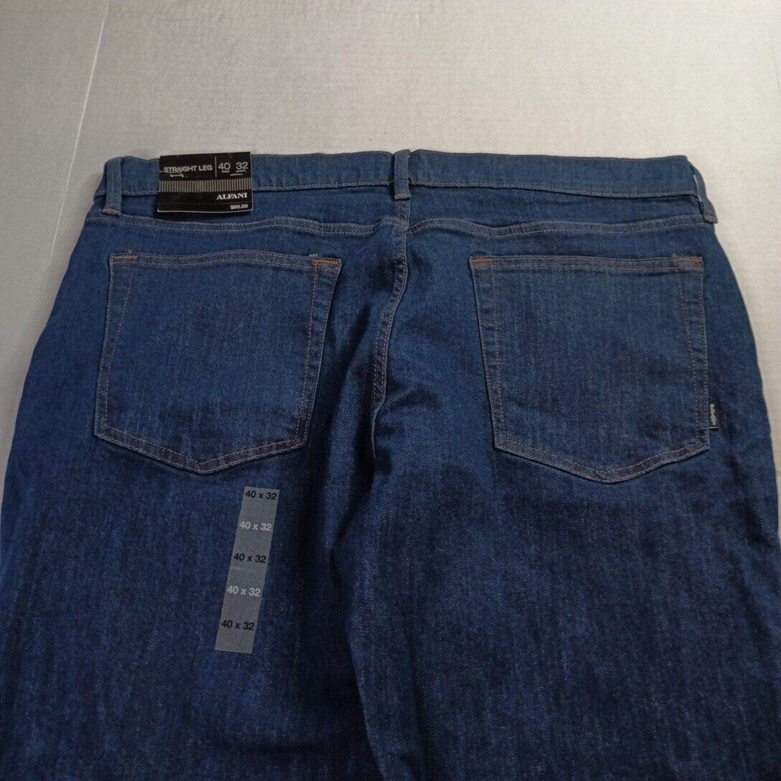 Alfani Alfani Jeans Men's Size 40x32 Blue Straight Leg David Rinse Size US 40 / EU 56 - 7 Thumbnail