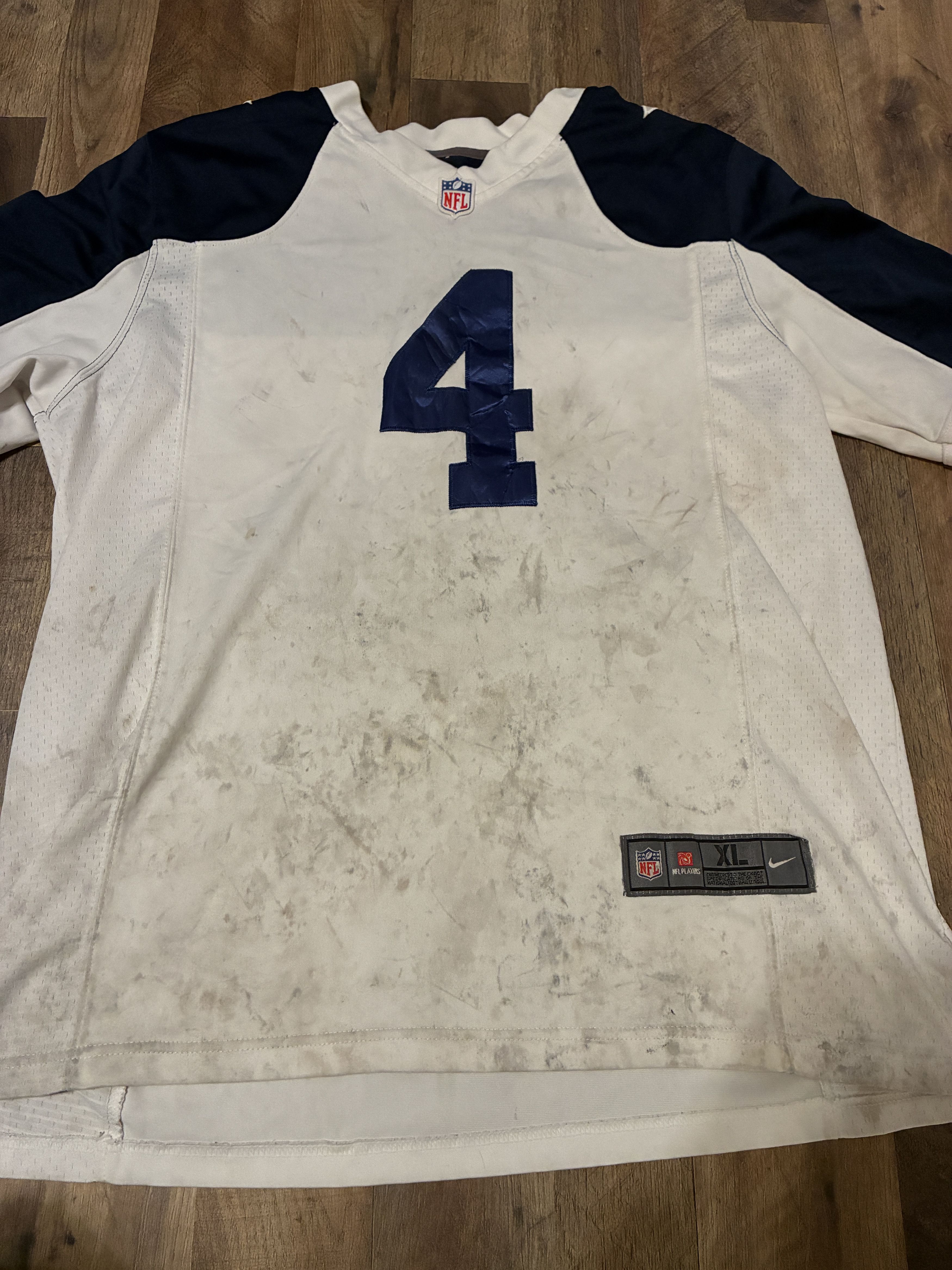 Nike Dallas Cowboys Dak Prescott 4 Nike Jersey On Field Stars Size US XL / EU 56 / 4 - 3 Thumbnail