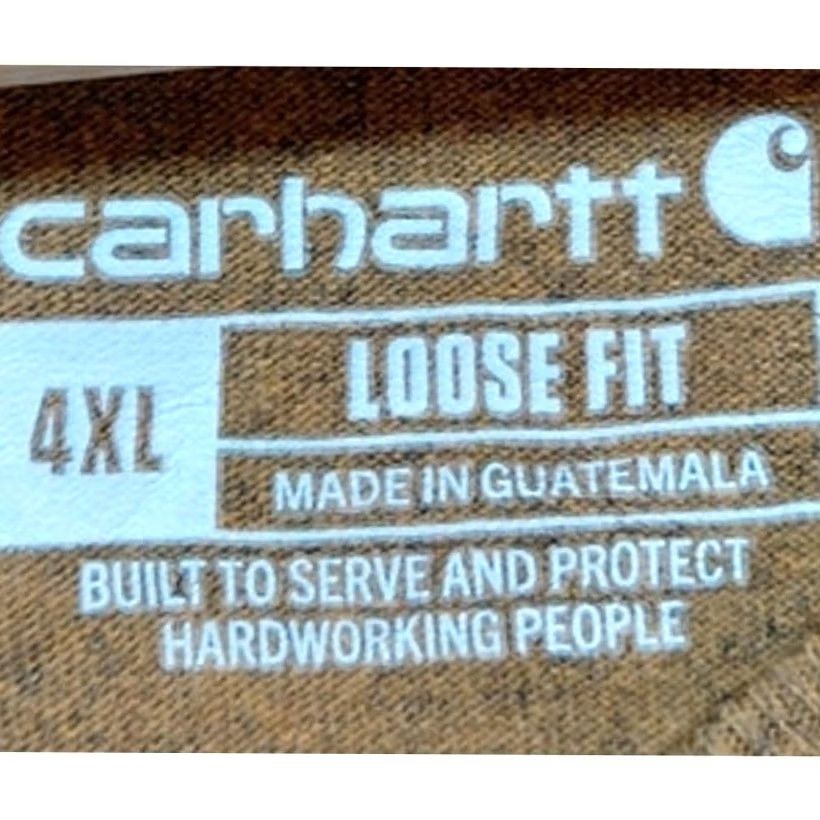 Carhartt Carhartt Loose Fit K87-M T-Shirt Men Size 4XL Brown Solid Knit Short Sleeve Size US XXL / EU 58 / 5 - 7 Thumbnail