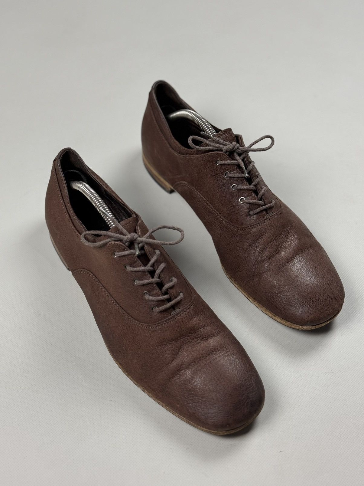 Prada Prada Men’s Leather Lace Up Formal Oxford Shoes Size US 10.5 / EU 43-44 - 2 Thumbnail