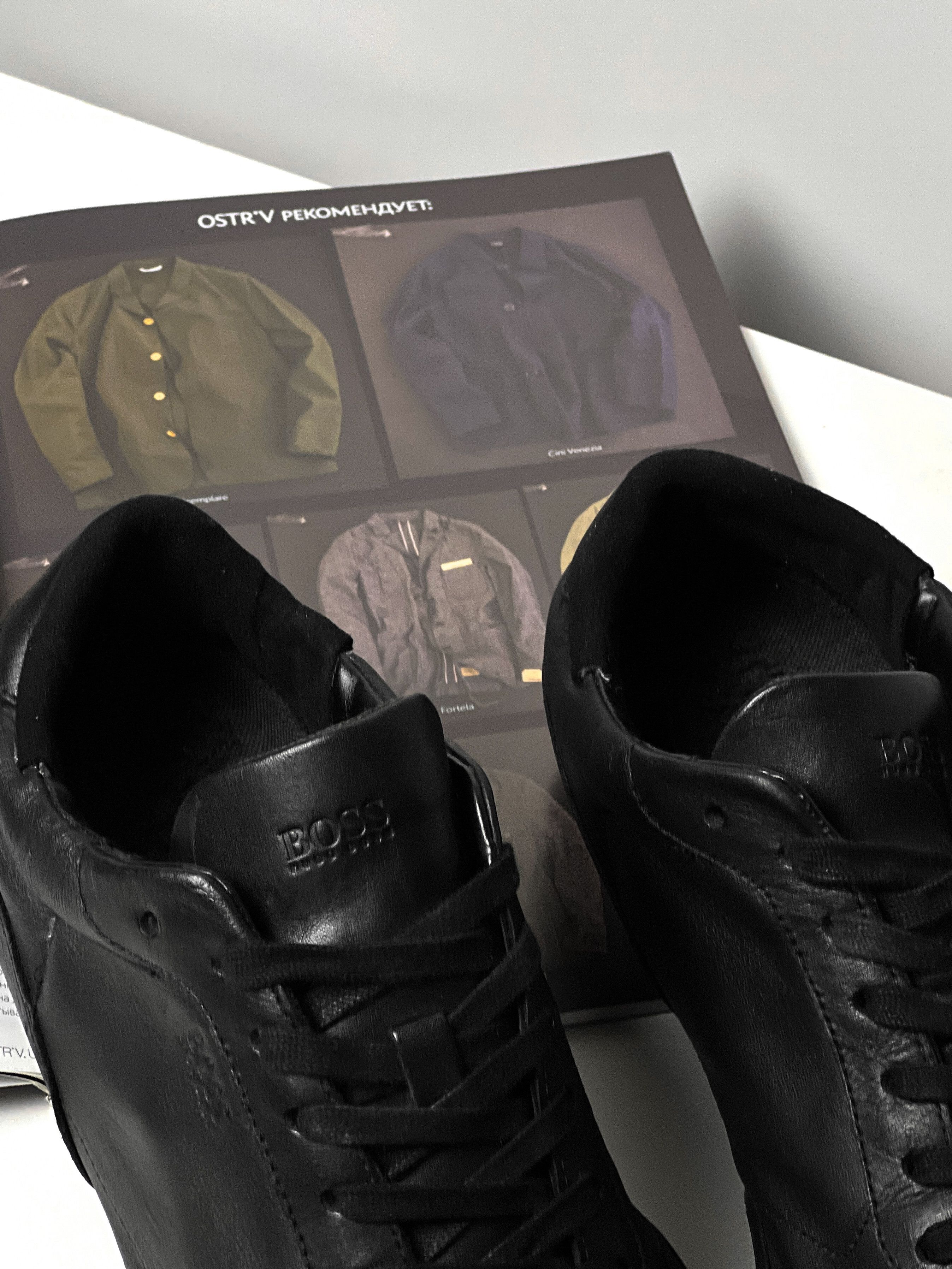 Hugo Boss HUGO BOSS Leather Men`s Shoes Size US 10.5 / EU 43-44 - 4 Thumbnail