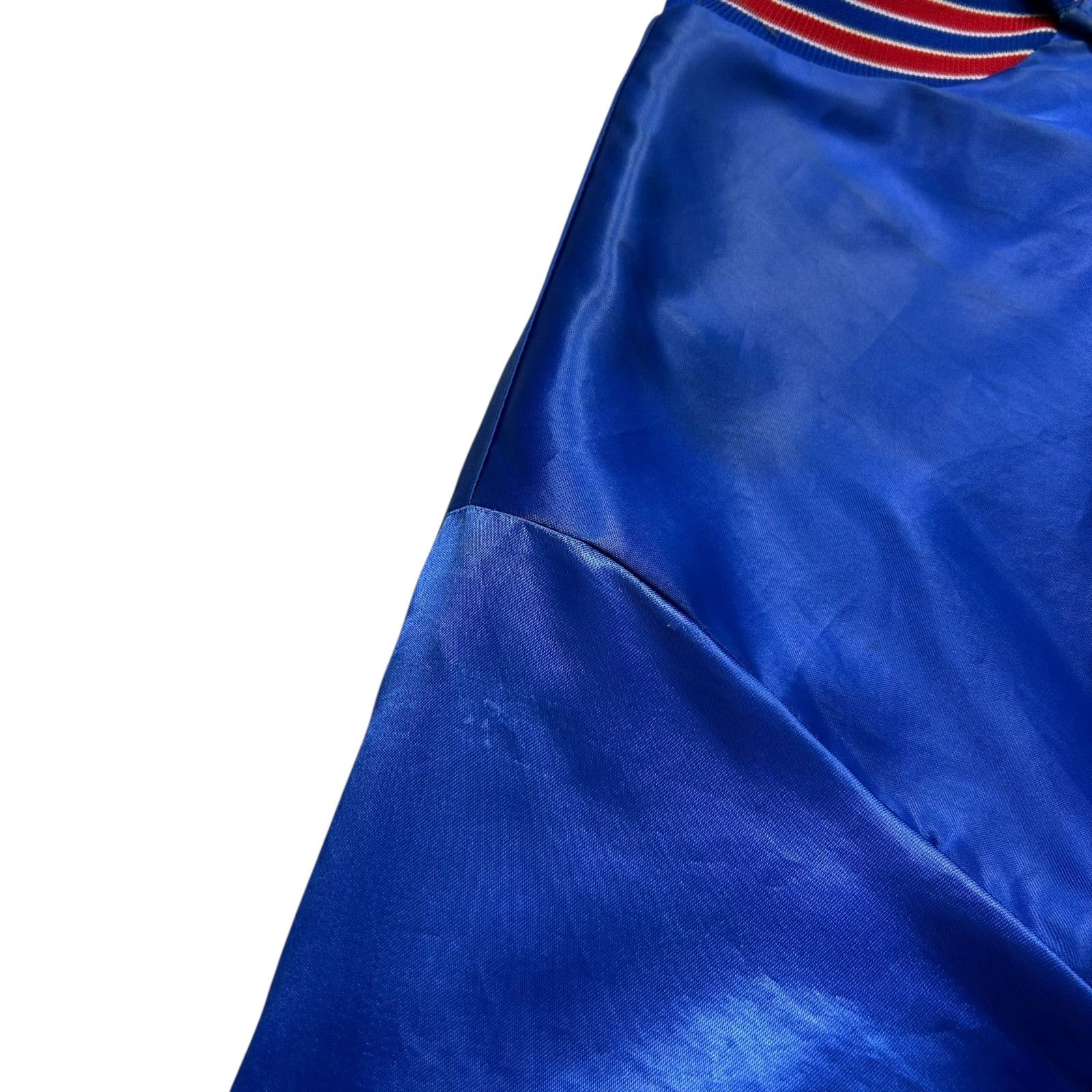 NHL VTG 90s NEW YORK RANGERS SWINGSTER SATIN JACKET SPELL OUT L Size US L / EU 52-54 / 3 - 11 Thumbnail