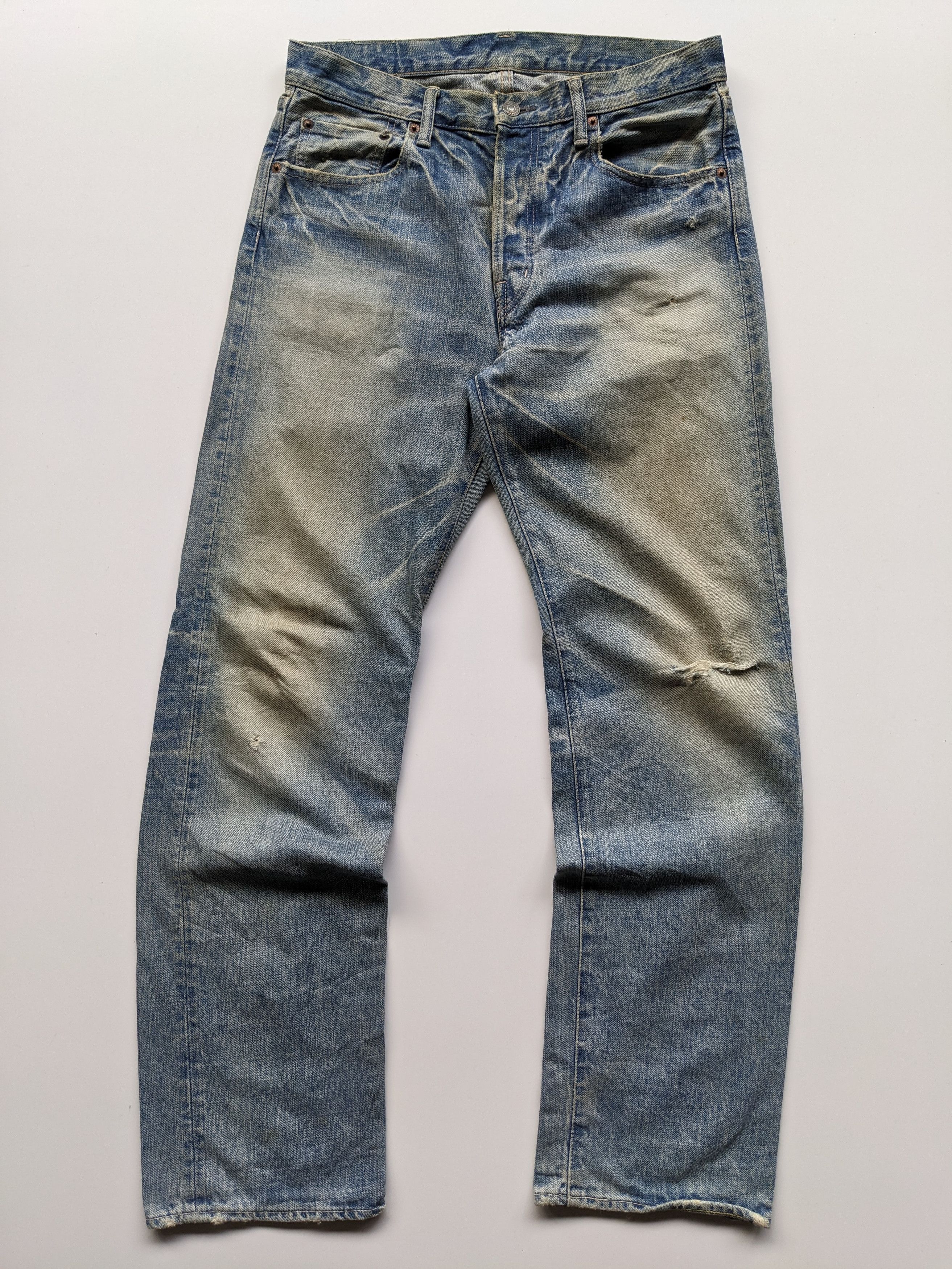 Spellbound Vintage Spellbound mudwash selvedge distressed jeans Size US 33 - 1 Thumbnail