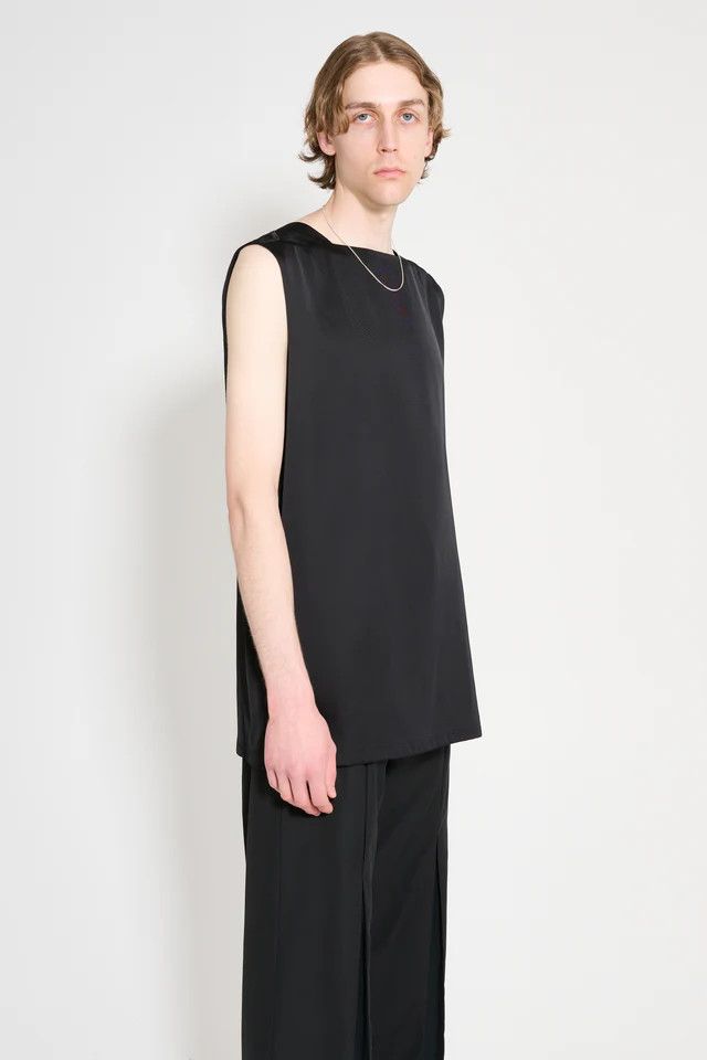 Jil Sander o1y1124 Sleeveless Tank Top in Black Size US XS / EU 42 / 0 - 4 Thumbnail