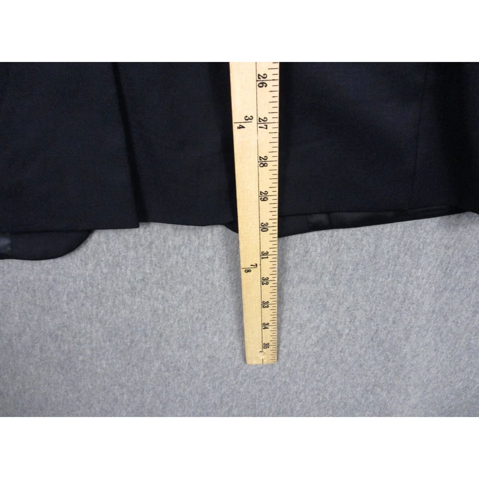 Ralph Lauren Lauren Ralph Lauren Suit Jacket Mens 40R Blue Wool Solid Two-Button Notch Lapel Regular Sleeve Four-Button Cuffs Size 40R - 6 Thumbnail