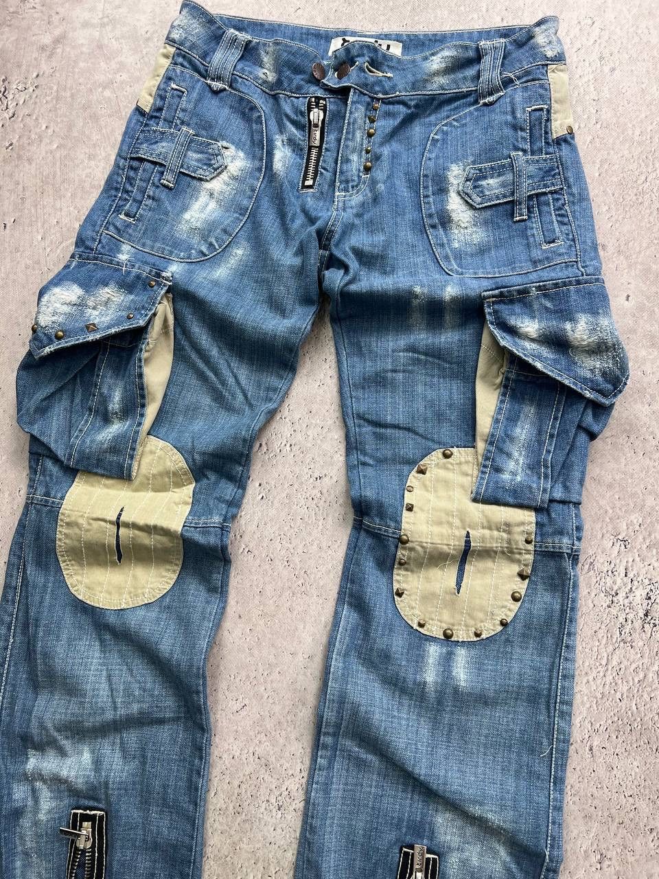 Japanese Brand Vintage Japanese Style Oversize Cargo Avant Garde Pants Size US 32 / EU 48 - 3 Thumbnail