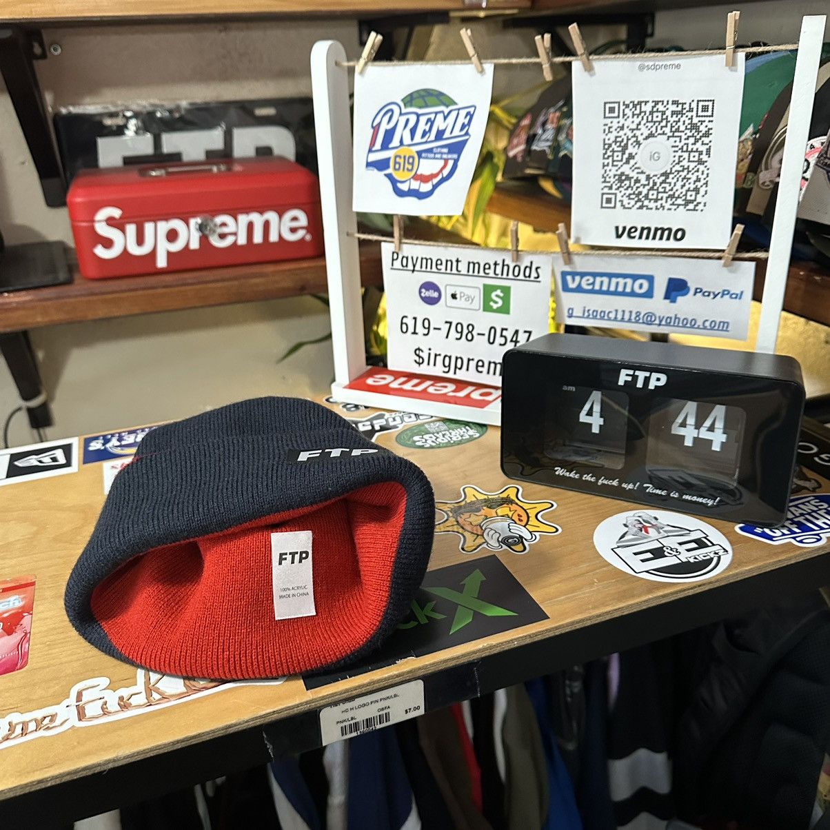 Fuck The Population FTP reversible beanie Size ONE SIZE - 3 Thumbnail