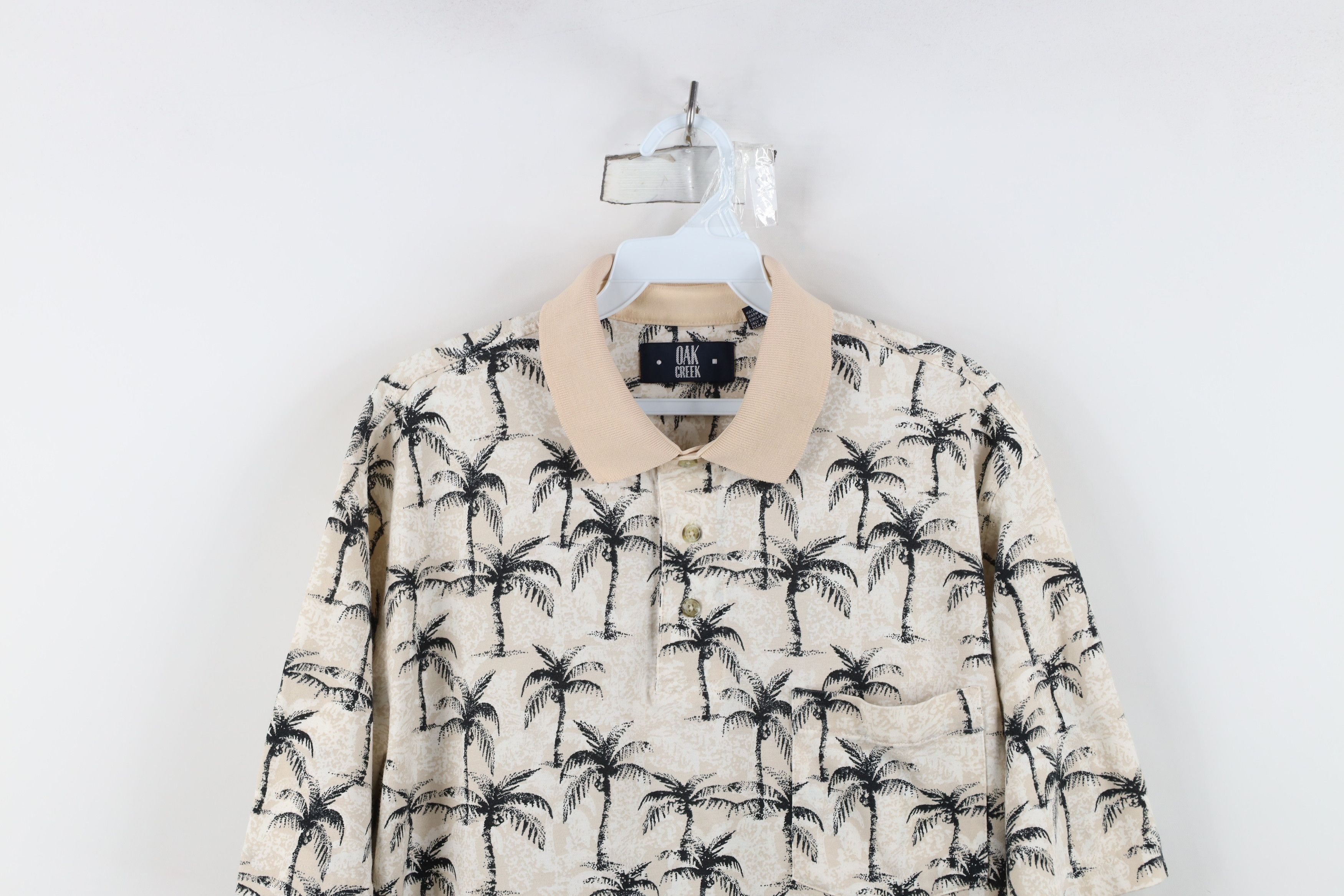 Vintage Vintage 90s Streetwear Tree All Over Print Golf Polo Shirt Size US M / EU 48-50 / 2 - 2 Thumbnail