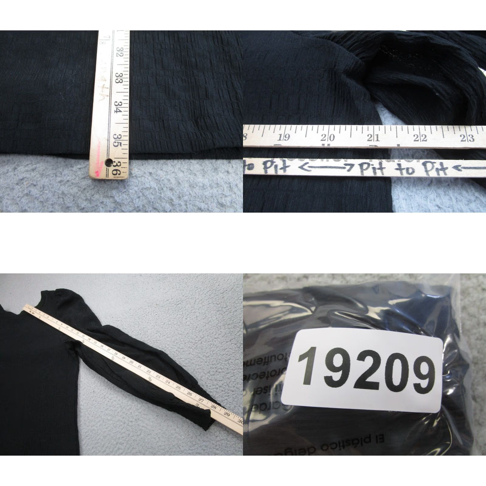 BB Dakota BB Dakota Shirt Womens XL Black Puff Sleeve V-Neck Tunic Gothic Size XL / US 12-14 / IT 48-50 - 8 Thumbnail