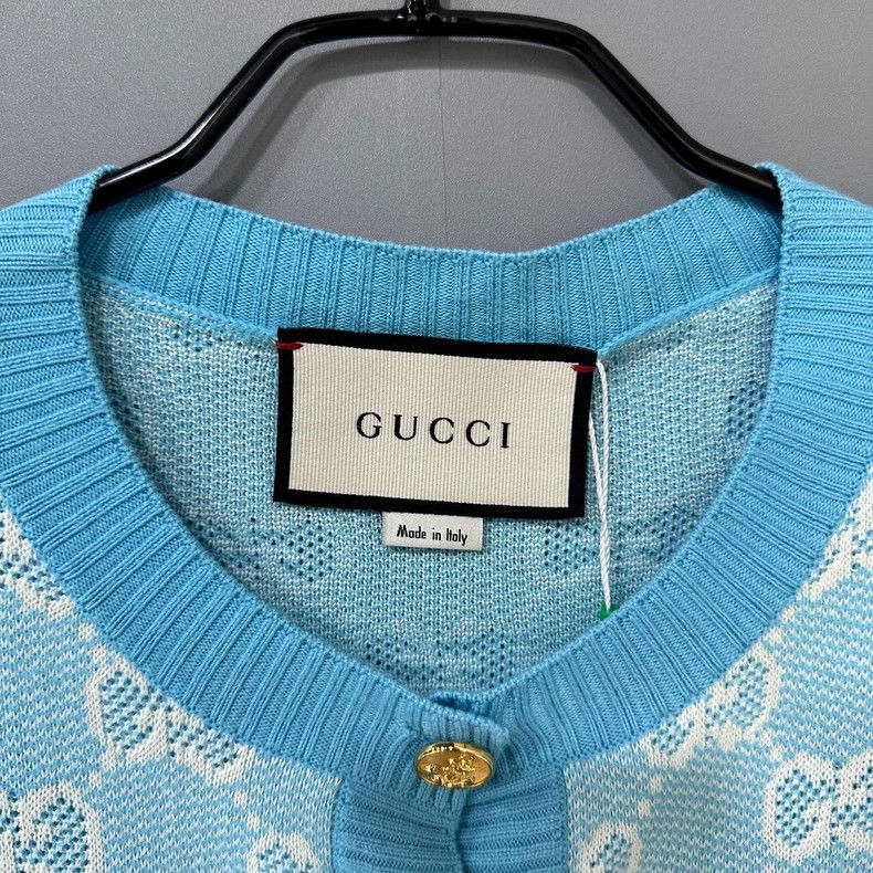 Gucci Gucci Blue full-print gold buckle knit 2506-Nextarrow Size M / US 6-8 / IT 42-44 - 5 Thumbnail