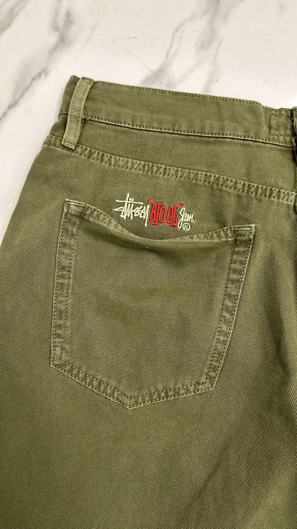 Stussy Stussy Big Ol Jean Size 30 Olive Drab Size US 30 / EU 46 - 3 Thumbnail
