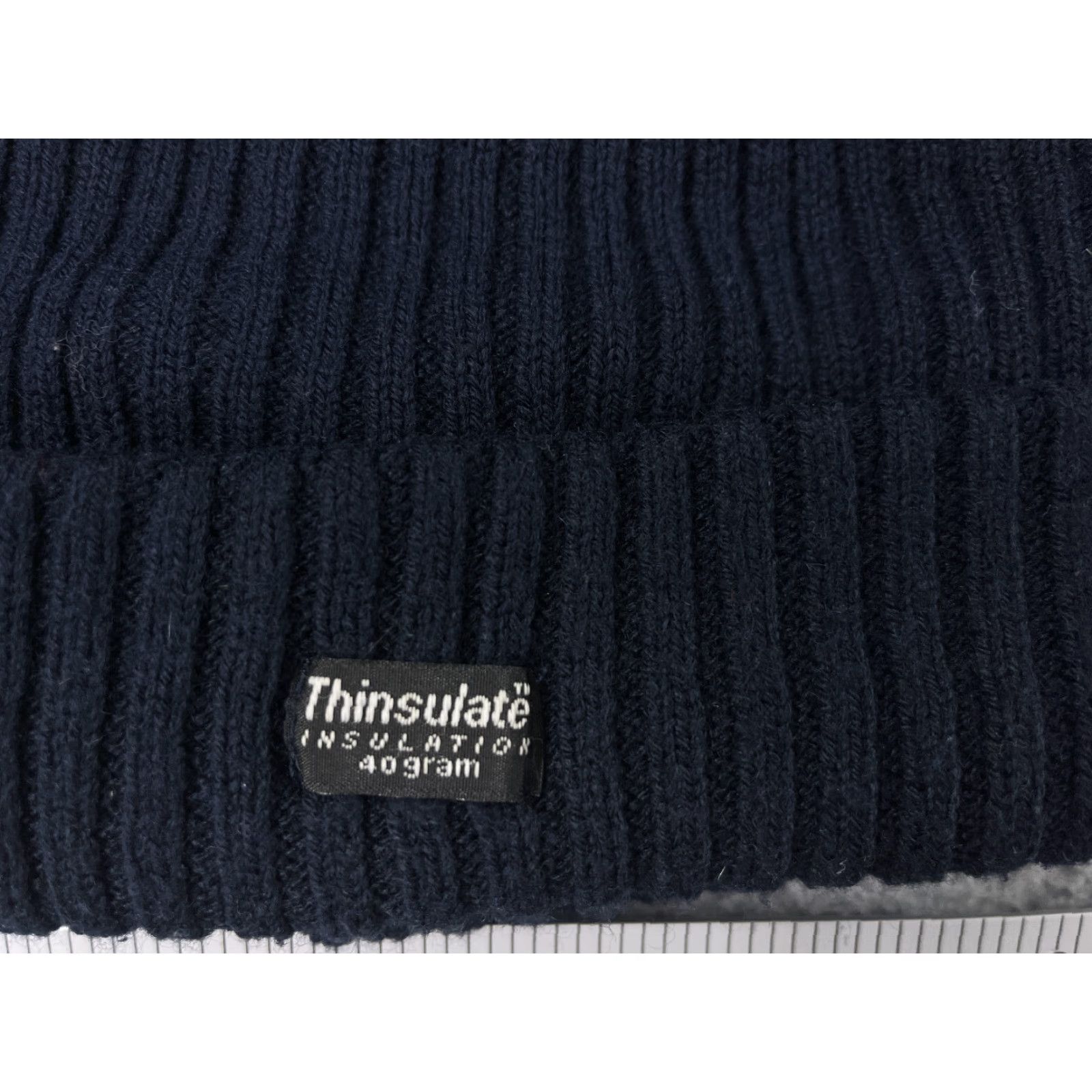Vintage Thinsulate Beanie Hat Adult Black Knit Insulation Lined Acrylic Polyester Size ONE SIZE - 2 Thumbnail