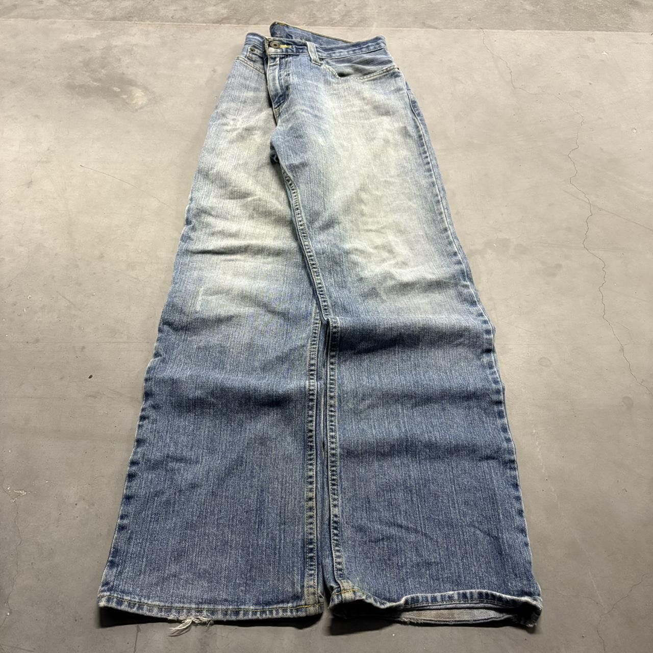 Vintage Crazy Vintage Y2K/2000s Baggy Wideleg Light Blue Wash Denim Jeans! Size US 32 / EU 48 - 3 Thumbnail