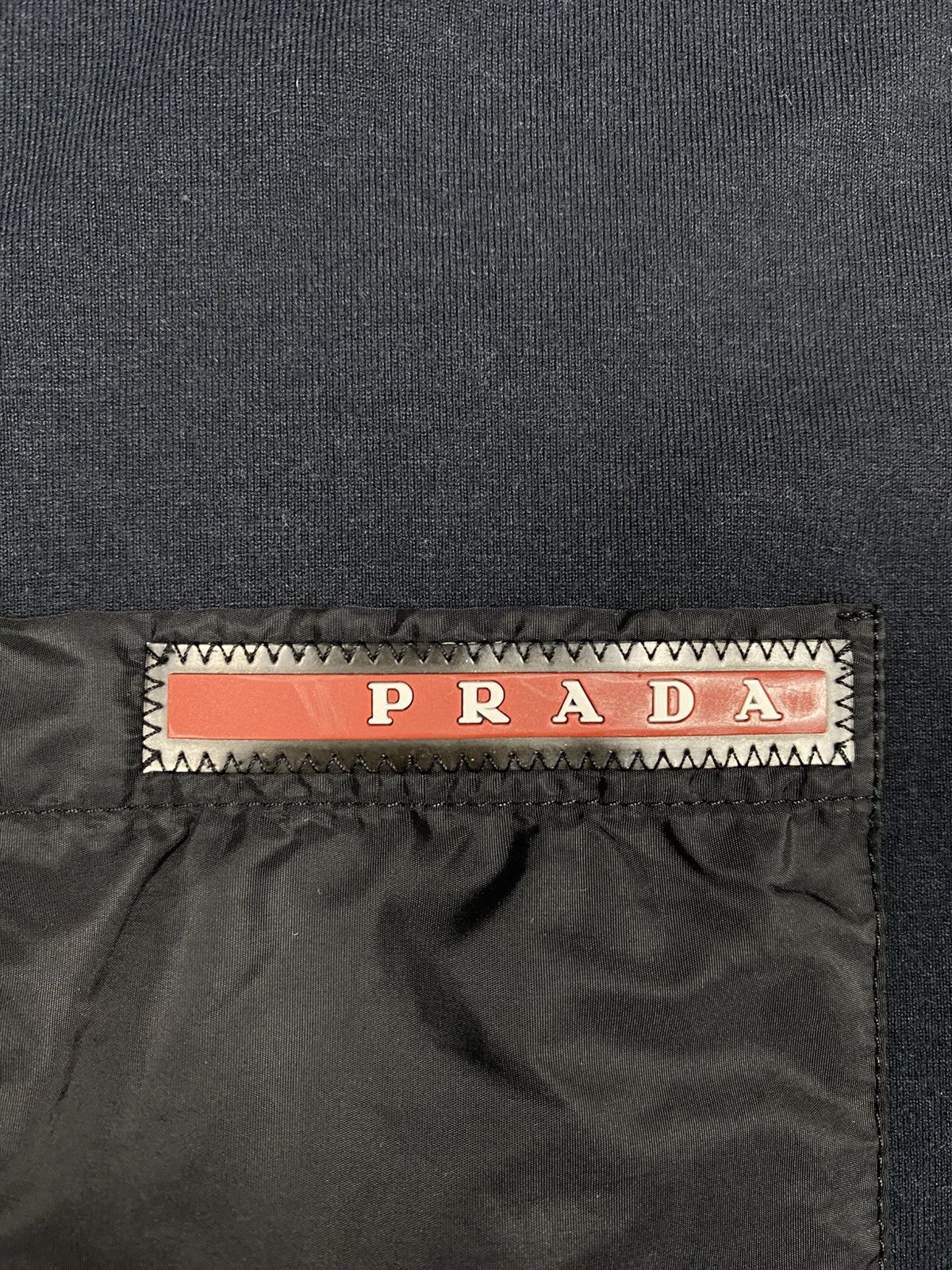 Prada Prada Nylon Pocket Red Tab Dark Navy T Shirt Size US L / EU 52-54 / 3 - 7 Thumbnail