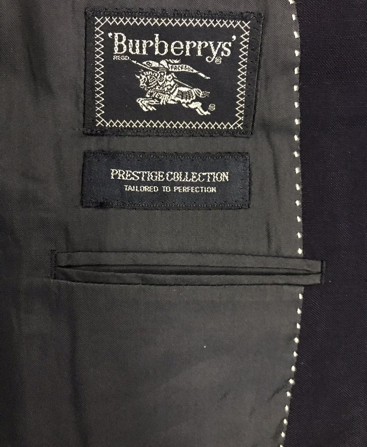 Burberry × Vintage Vintage BURBERRYS Wool & Mohair PRESTIGE Collection Blazer Size US M / EU 48-50 / 2 - 14 Thumbnail