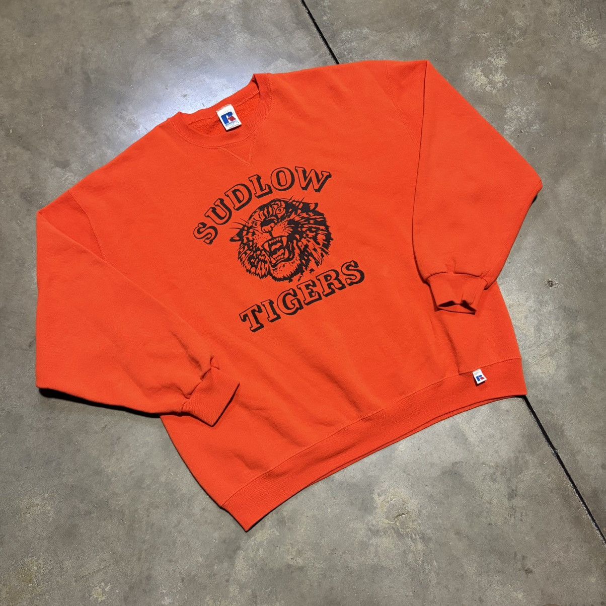 Russell Athletic Vintage 90s Russell Athletic Crewneck Sweatshirt Tigers Size US XL / EU 56 / 4 - 4 Thumbnail