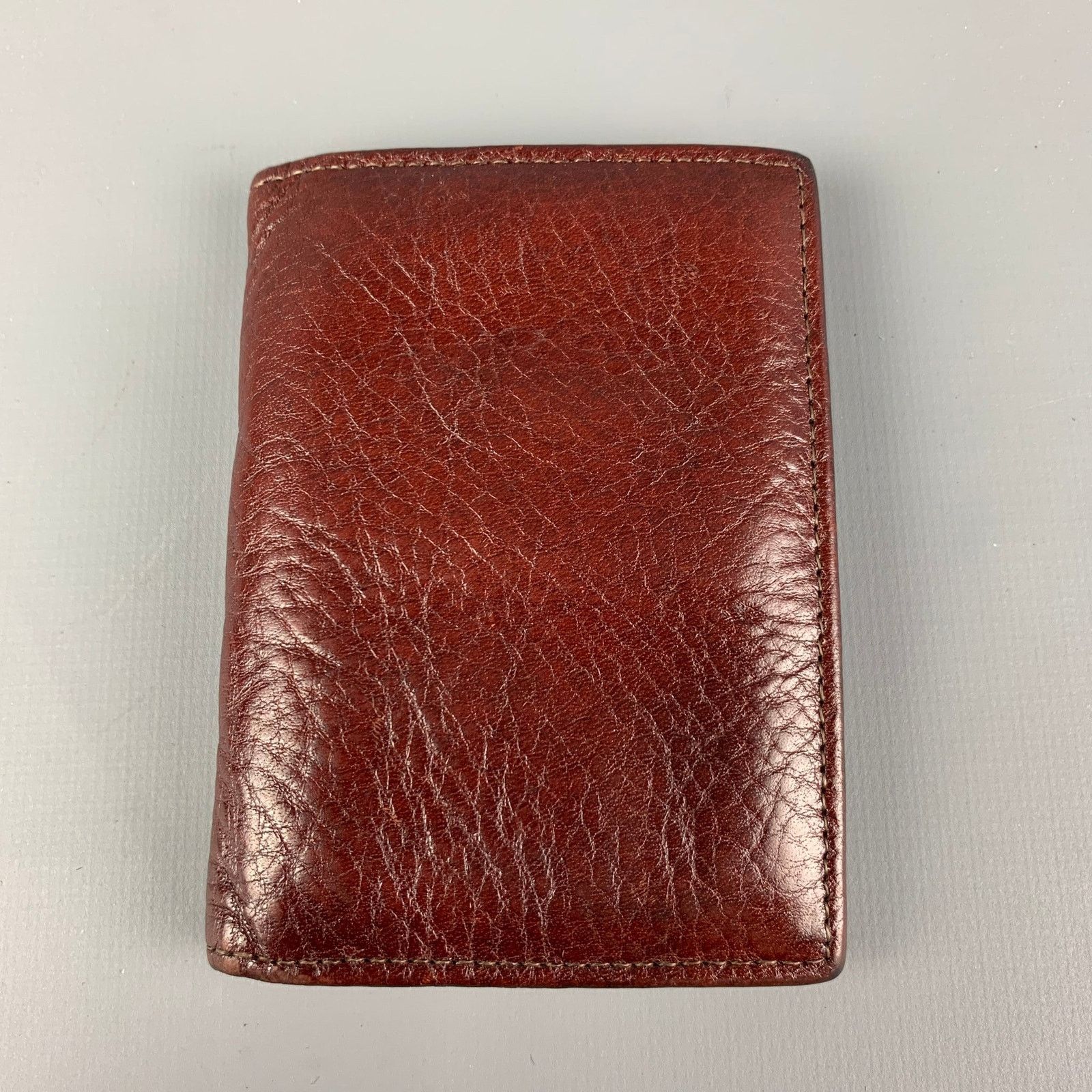Scully Leather SCULLY Brown Textured Leather Bi-Fold Wallet Size ONE SIZE - 2 Thumbnail