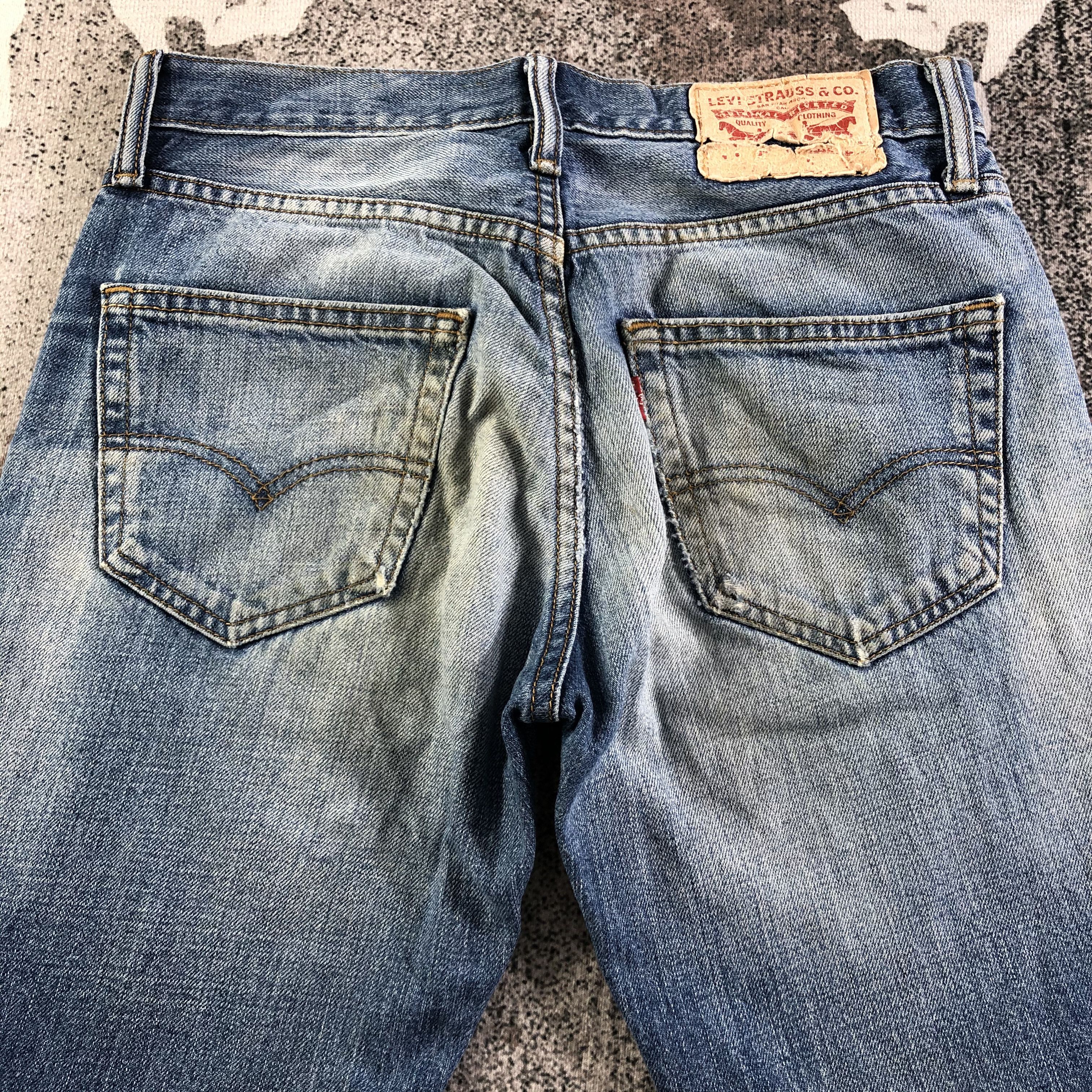 Levi's Vintage Levis 511 Jeans Distressed Denim KJ2337 Size US 28 / EU 44 - 4 Thumbnail