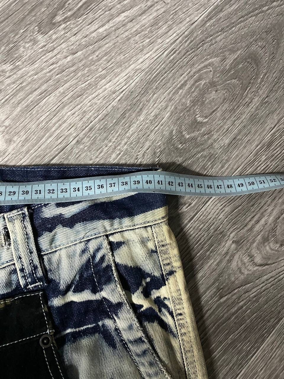 Japanese Brand Avantgarde Kingz Washed Straight Jeans Patchwork Opium Y2K Size US 29 - 13 Thumbnail