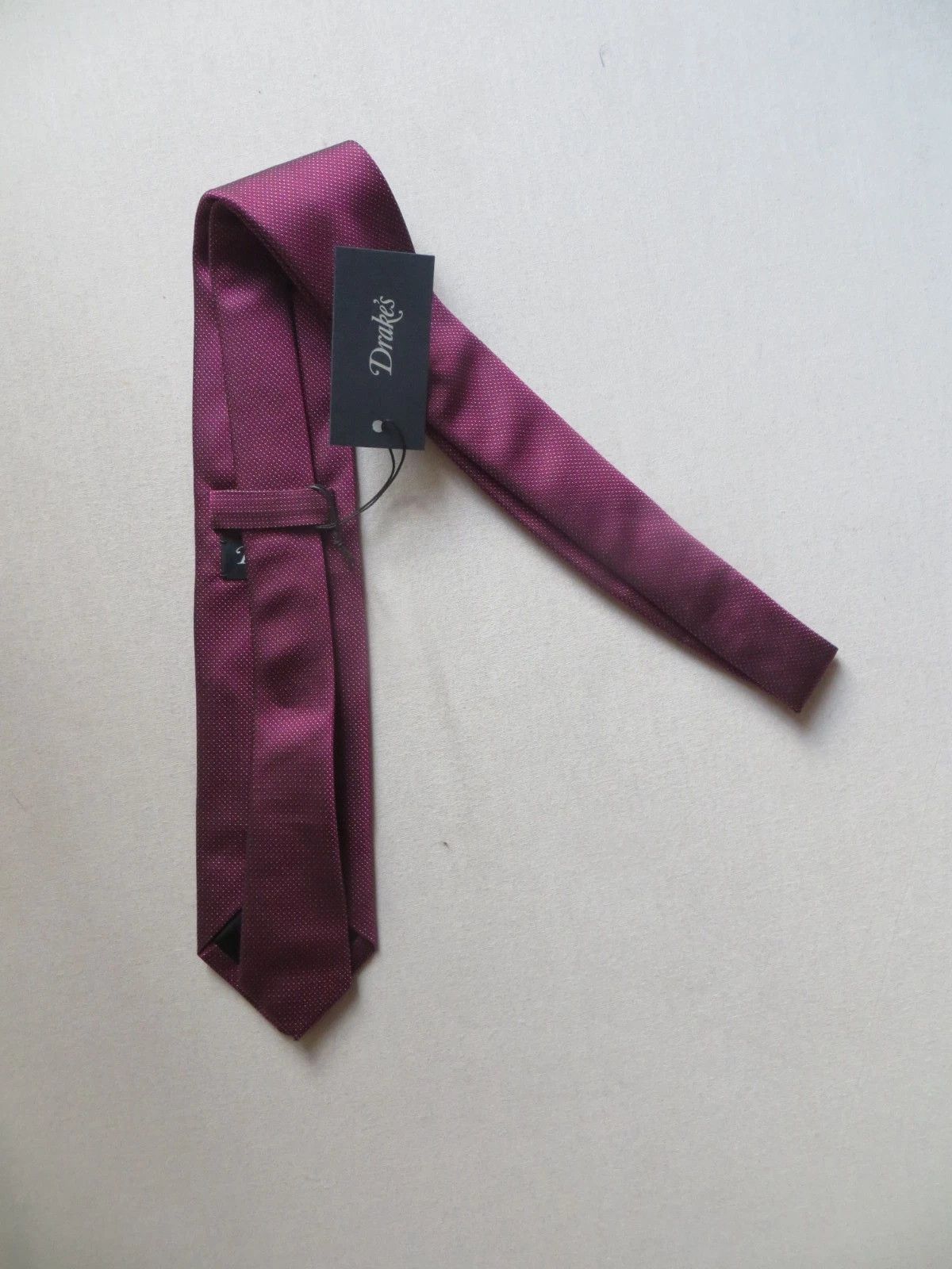 Drake's DRAKE'S 100% SILK SMALL DOT HAND MADE NEW WITH TAG Size ONE SIZE - 2 Thumbnail