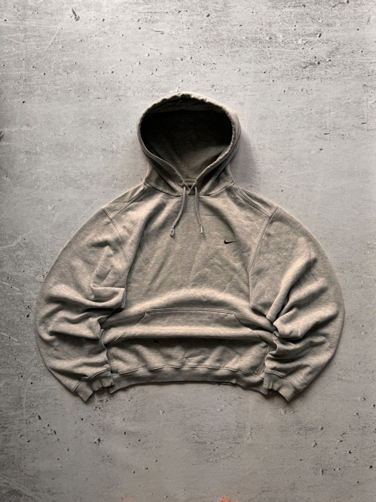 Nike × Vintage NIKE VINTAGE BASIC LOGO OVERSIZE BOXY HOODIE Size US S / EU 44-46 / 1 - 1 Thumbnail
