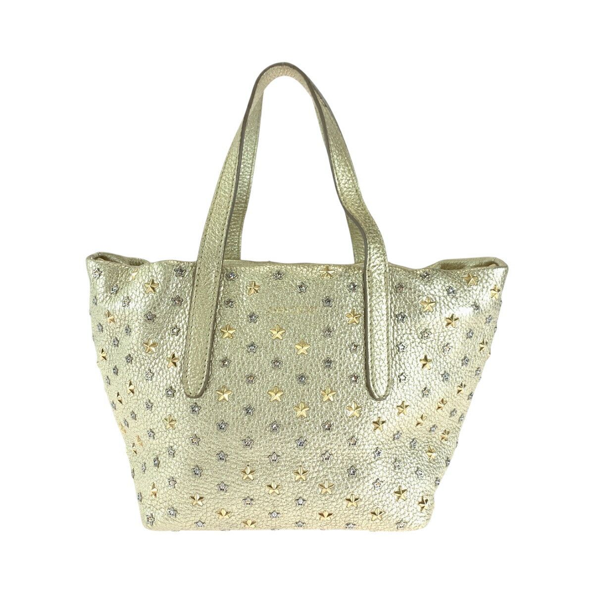 Jimmy Choo Jimmy Choo Mini Sara Leather Handbag Leather Tote Bag in Gold, Women's