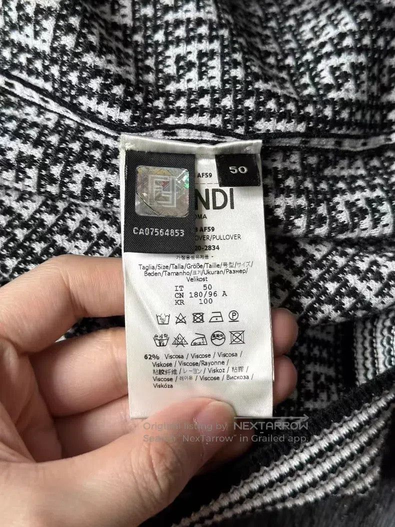 Fendi Fendi All-over printed knit sweater Size US M / EU 48-50 / 2 - 4 Thumbnail