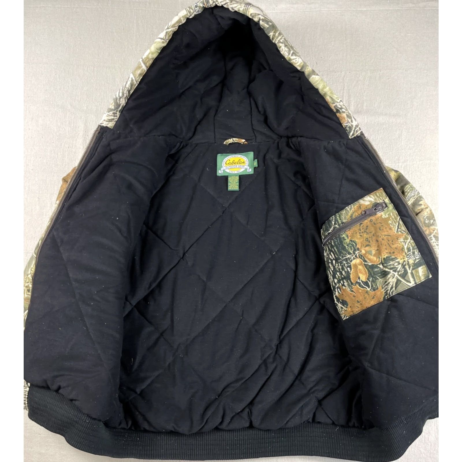 Vintage Cabelas Mens Canvas Camo Jacket XL Insulated Hunting 3D Quilted Seclusion Coat Size US XL / EU 56 / 4 - 5 Thumbnail