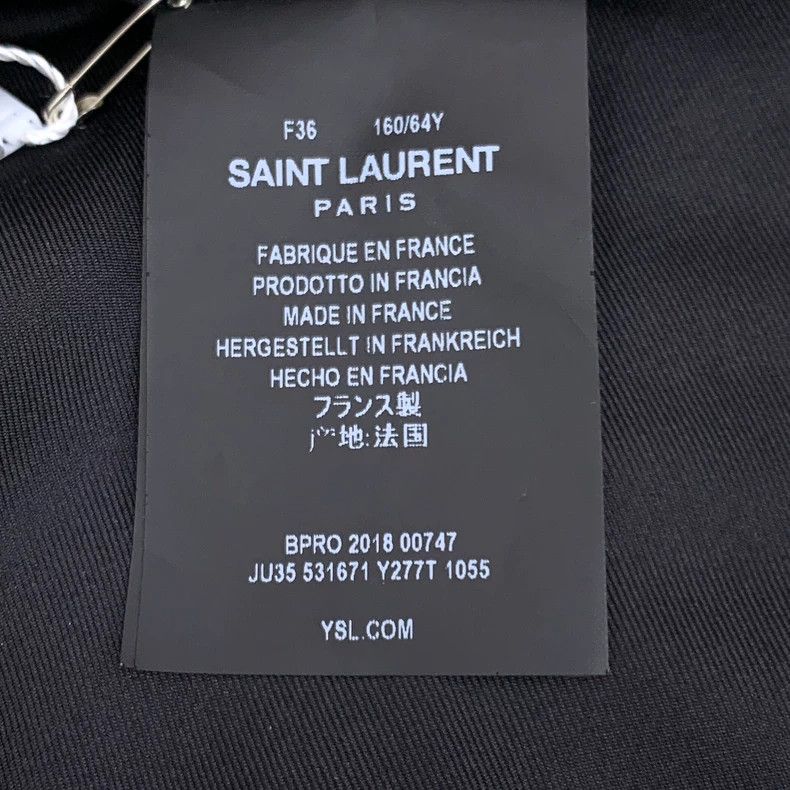 Saint Laurent Paris Saint Laurent Paris Golden mulberry silk casual pleated sk Size 24" / US 00 / IT 34 - 6 Thumbnail