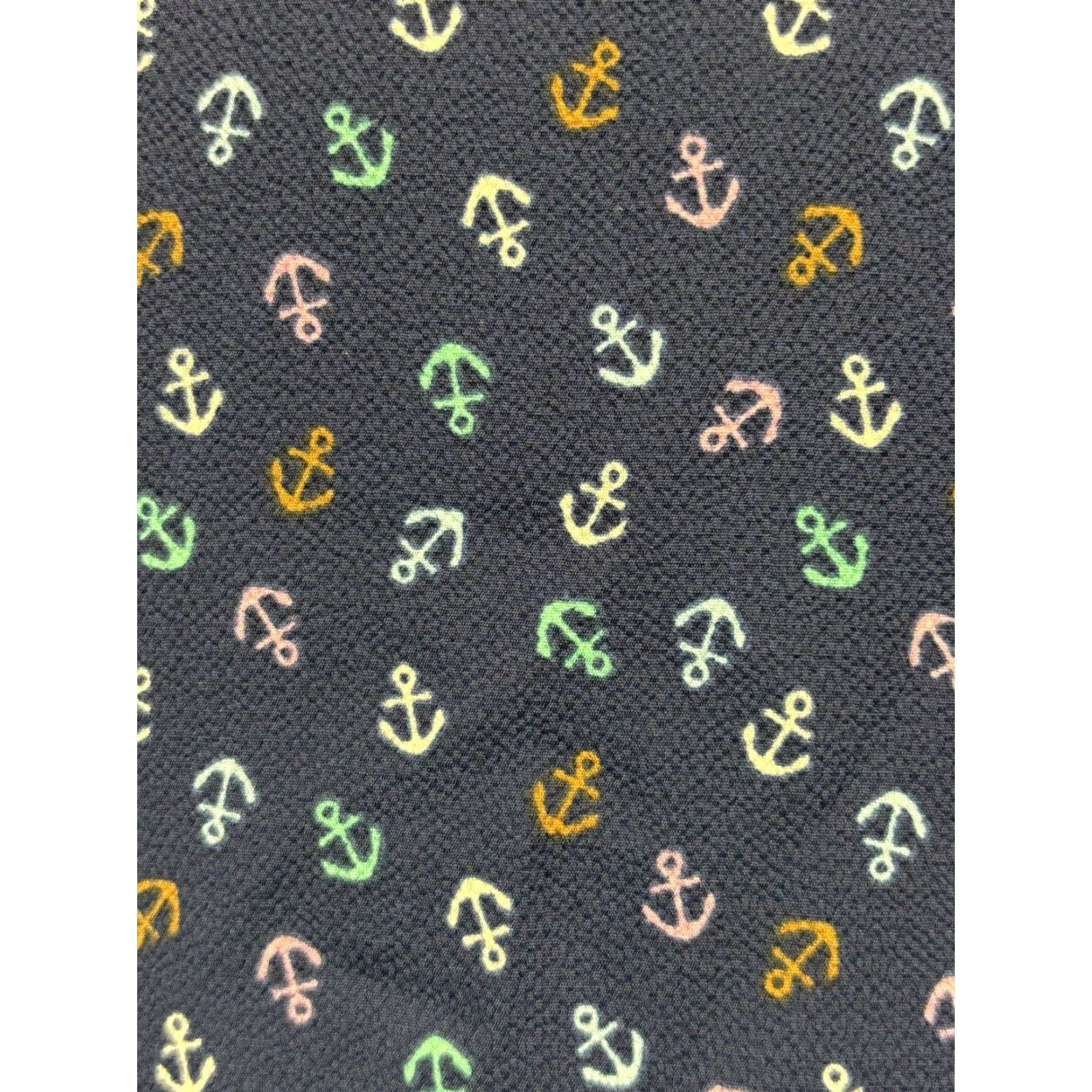 Talbots Talbots Midi Dress 10 Anchor Nautical Flounce Hem Split Neck Belted Casual Women Multicolor Polyester Blend Dress Length Midi Size L / US 10 / IT 46 - 7 Thumbnail