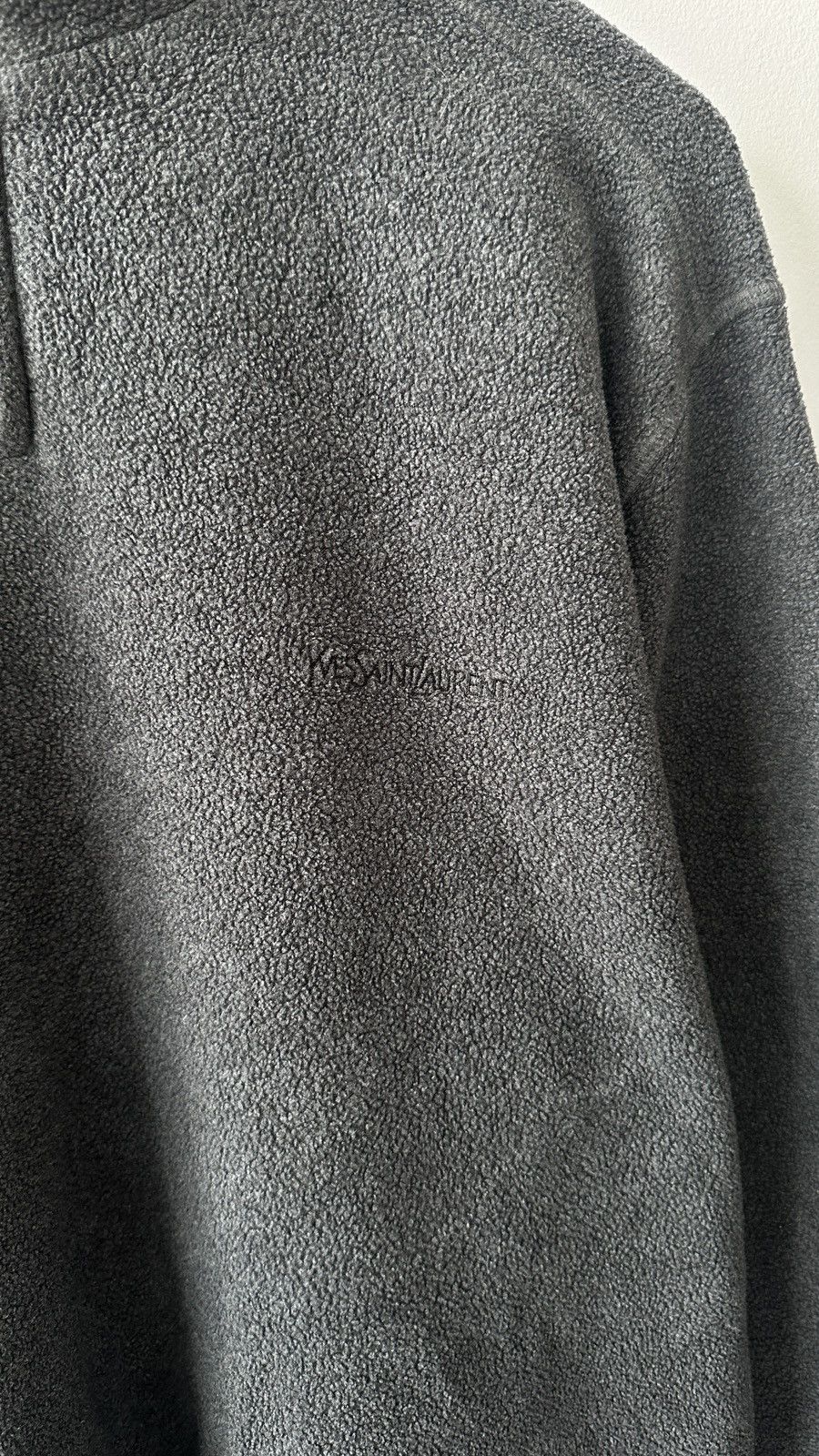 Yves Saint Laurent Yves Saint Laurent YSL Pour Homme 1/4 Zip Fleece Pullover Size US XL / EU 56 / 4 - 7 Thumbnail