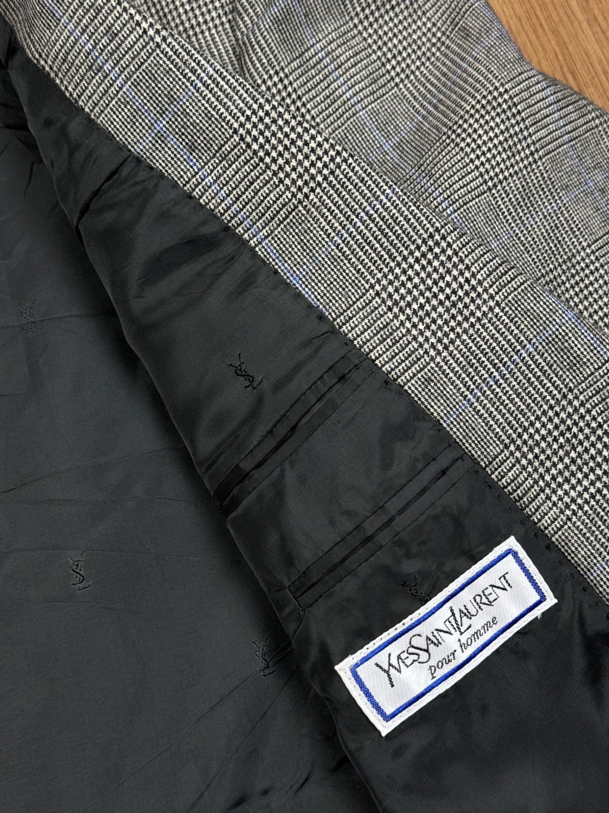 Yves Saint Laurent Vintage wool blazer Yves Saint Laurent original luxury item Size 48R - 2 Thumbnail